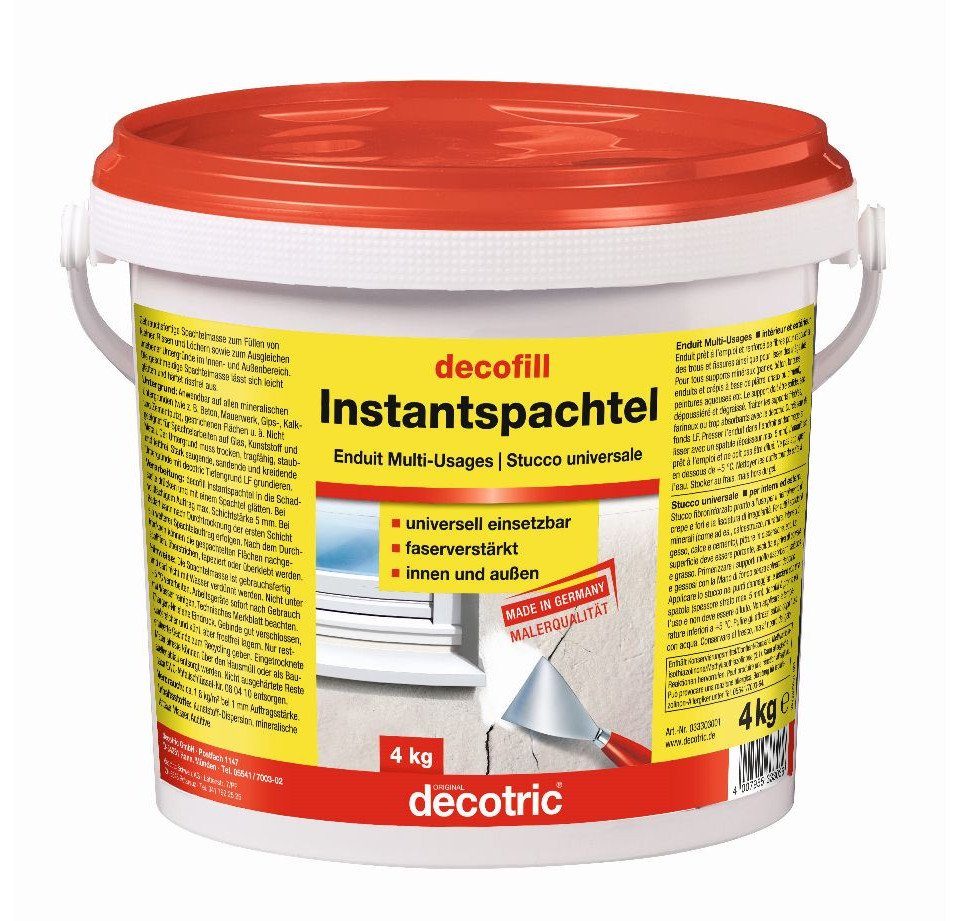 decotric® Spachtelmasse Decotric Decofill Instantspachtel 4 kg günstig online kaufen