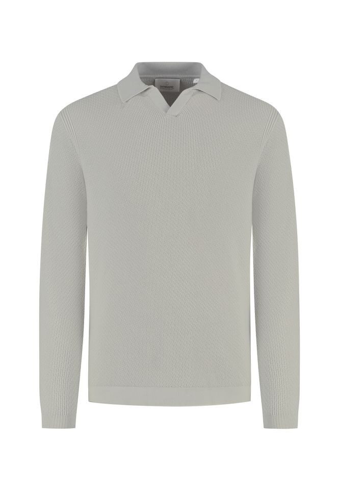 Dstrezzed Langarm-Poloshirt – elegantes Strick-Poloshirt günstig online kaufen