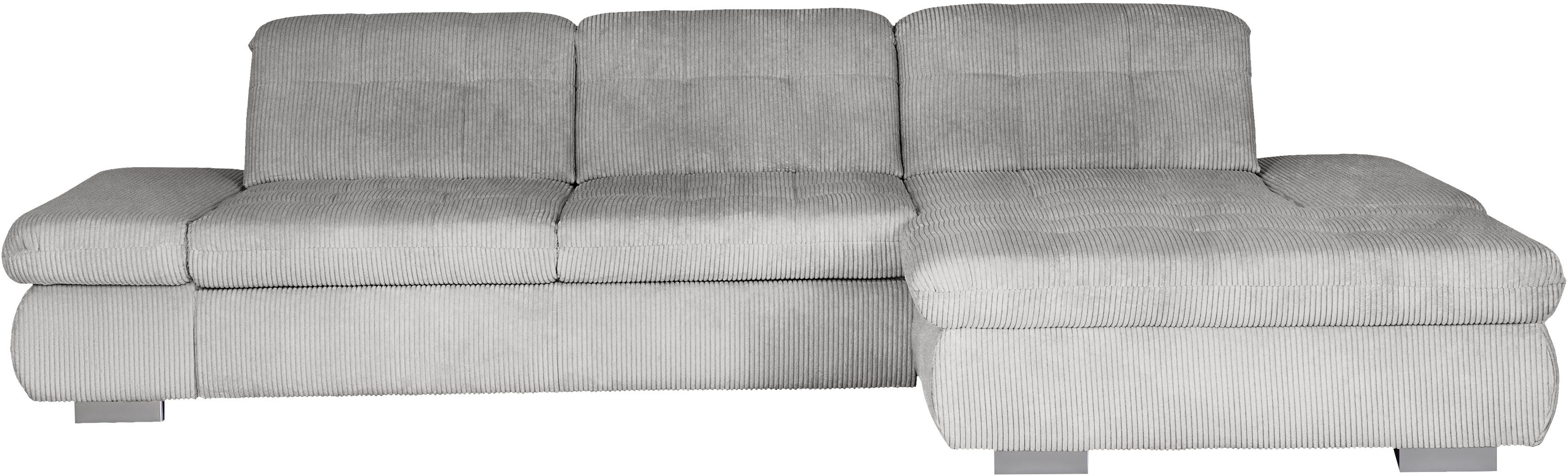Die PlanBar Ecksofa MP-IN17004 L-Form, Breite 331 cm, Kaltschaum-Polsterung, inkl. Sitztiefenverstellung, wahlweise weitere Funktionen