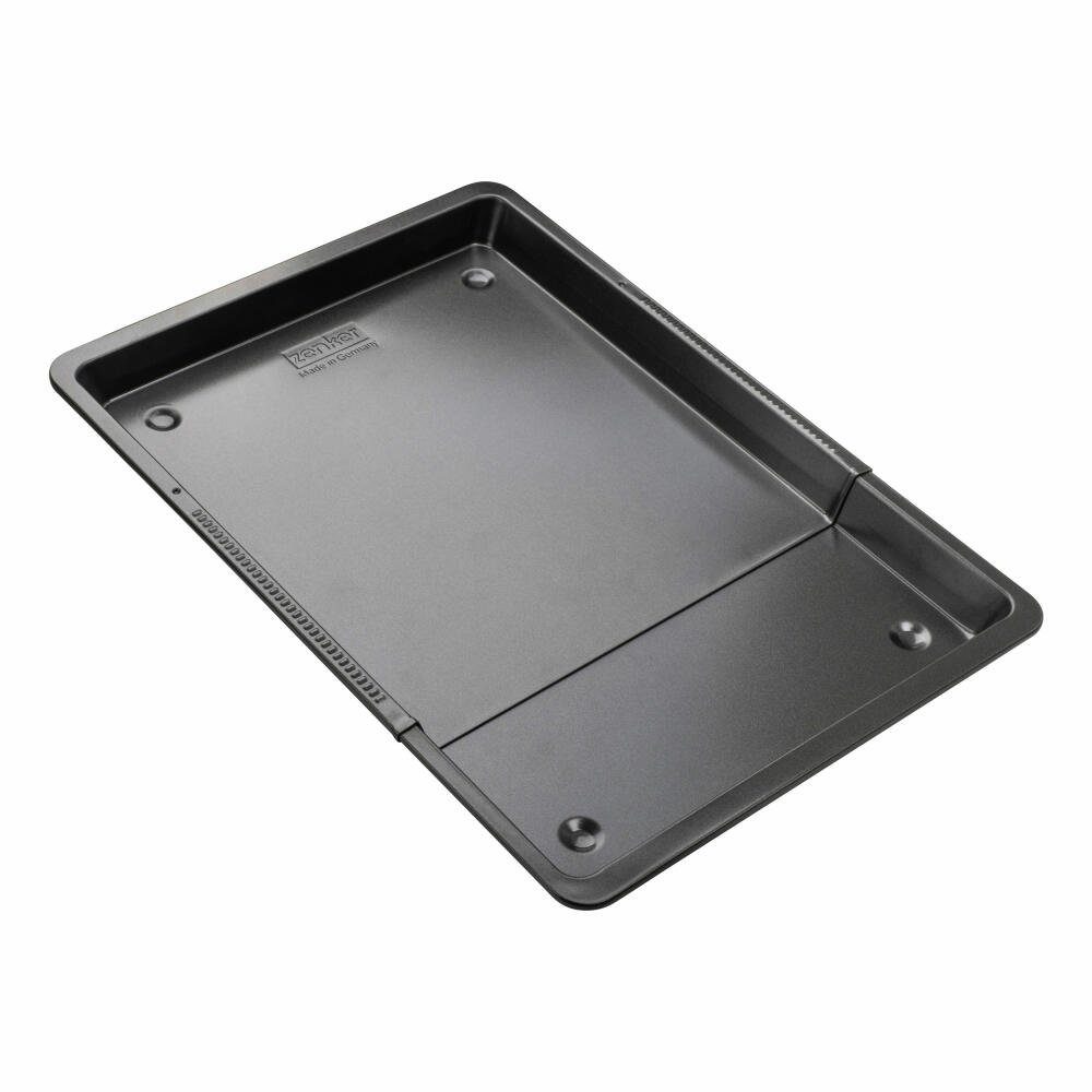 Backblech Black Metallic Herdbackblech Ausziehbar 37-52 cm