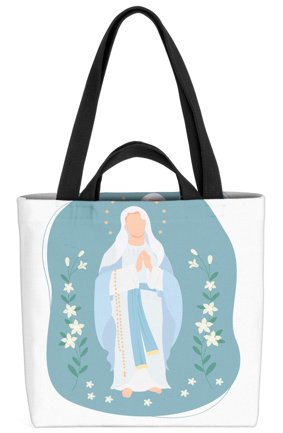 VOID Shopper Einkaufstasche, Heilige Maria Kirche Mutter Heilige Maria Kirche Mutter Glaube Religi