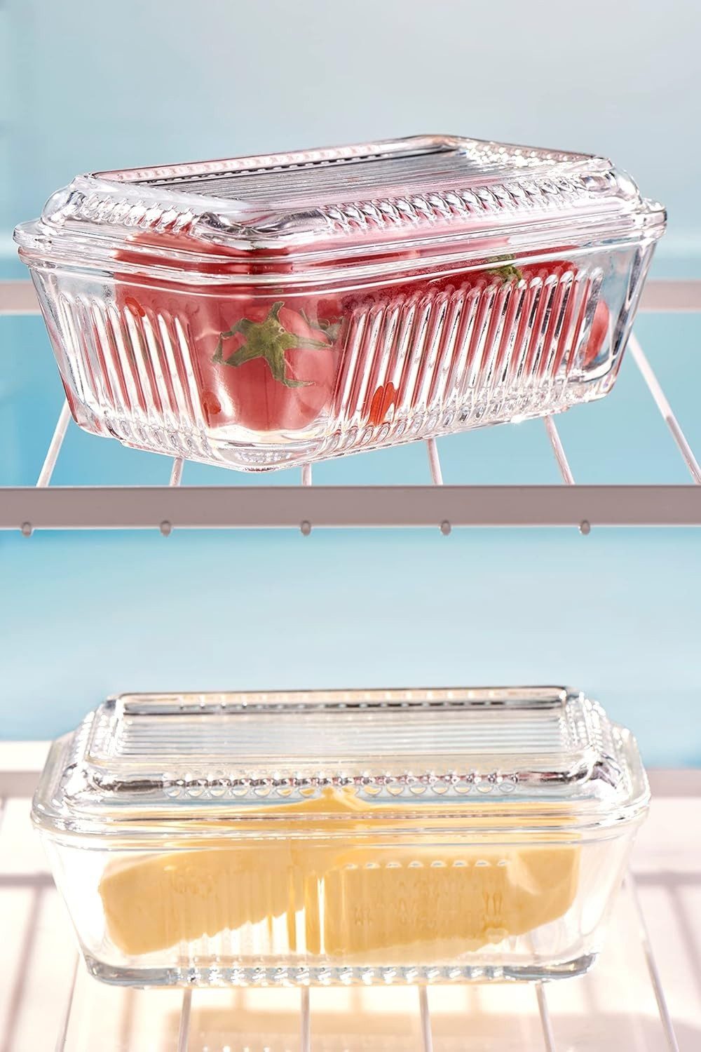 Pasabahce Butterdose Pasabahce Gusto Butterdose/Frischhaltedose 17x10,2 cm 2tlg, Glas