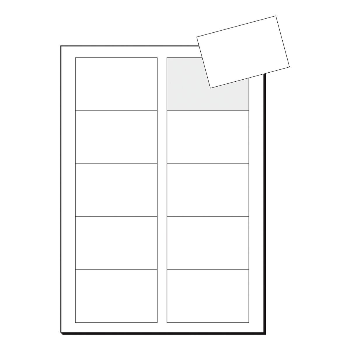 Sigel Visitenkarten LP850, Edelkarton hochweiß-matt, ohne Perforation 225 g/m²