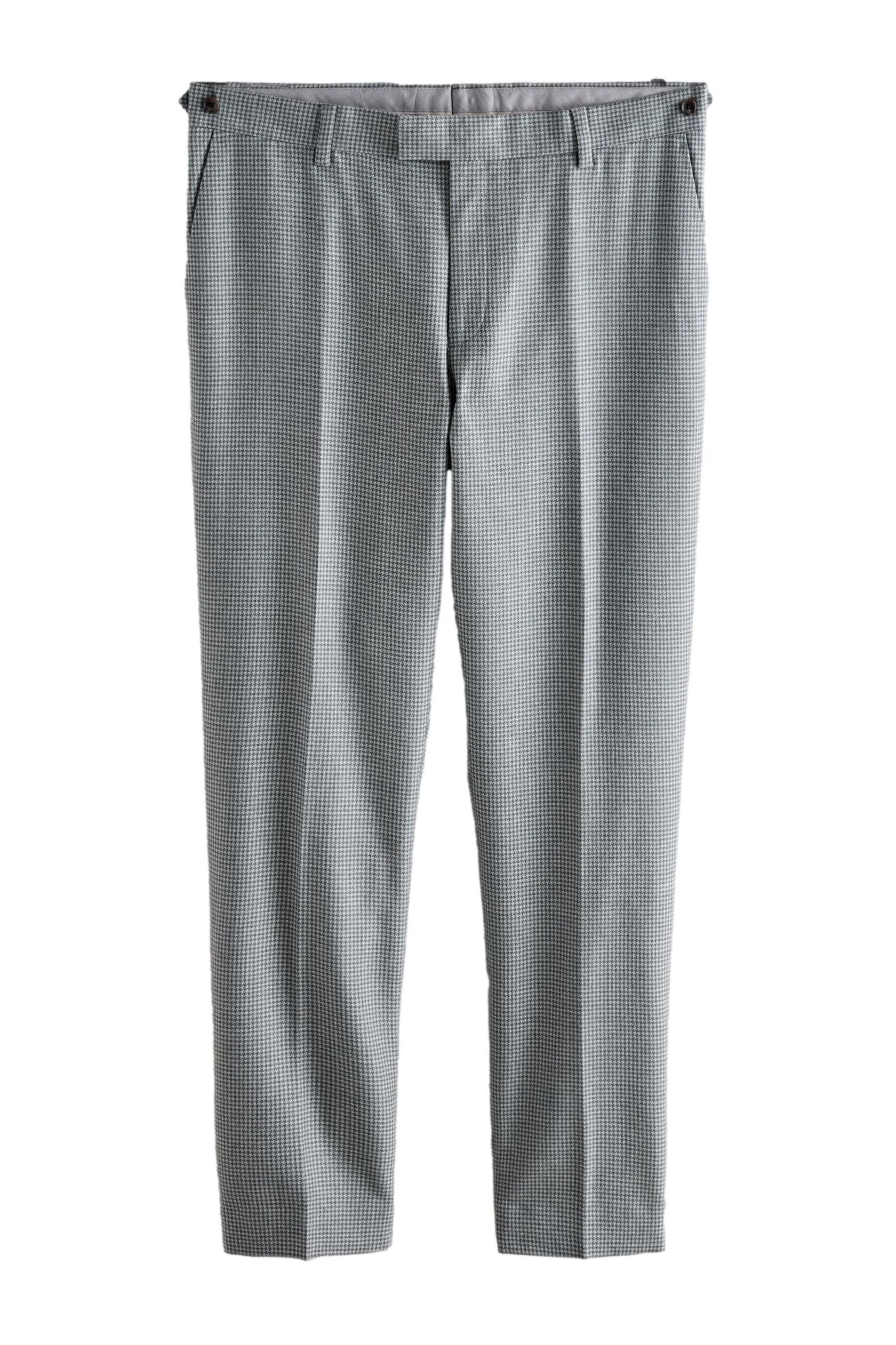 Anzughose Tailored Fit Anzughose mit Hahnentrittmuster