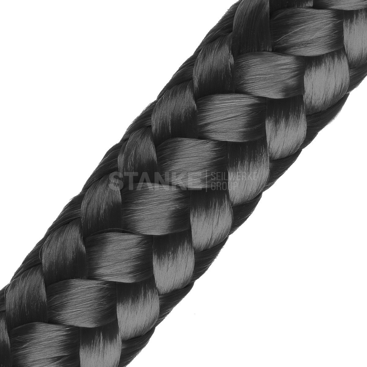 STANKE Seil Polypropylenseil 5mm - 1m Schwarz Tomaten Schnur, Campingleine, Wetterfeste Schnur für Drachen, UV-beständig Outdoor Seil