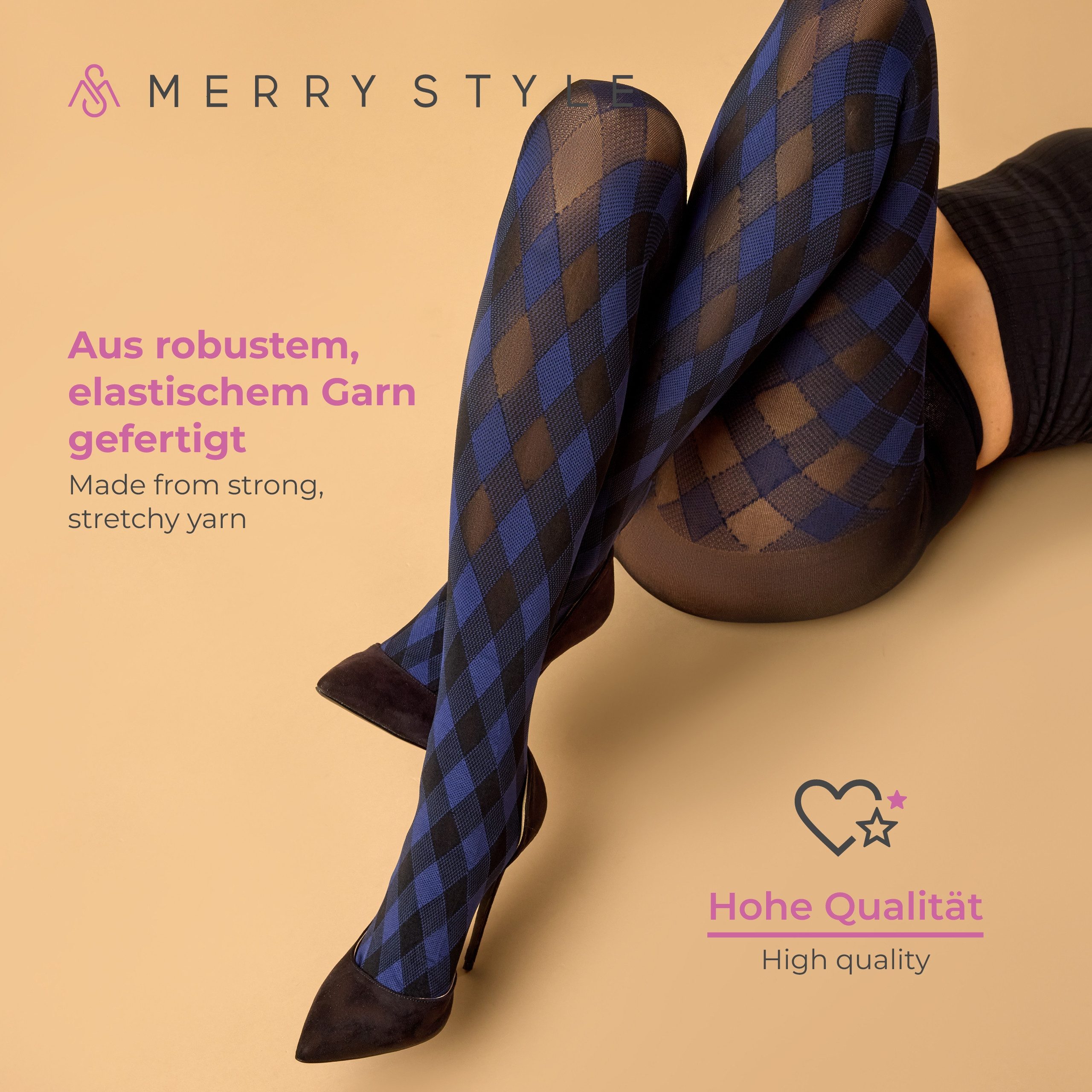 Merry Style Strumpfhose Damen blickdichte Strumpfhose MS 317 60 DEN 60 DEN (1 St)
