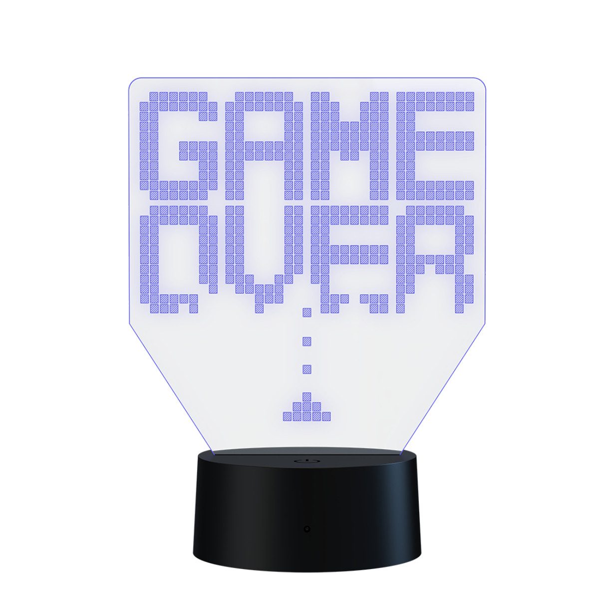 Qware Gaming LED Dekolicht 3D LED Lampe – RGB Tischlampe mit Farbwechsel und Fernbedienung