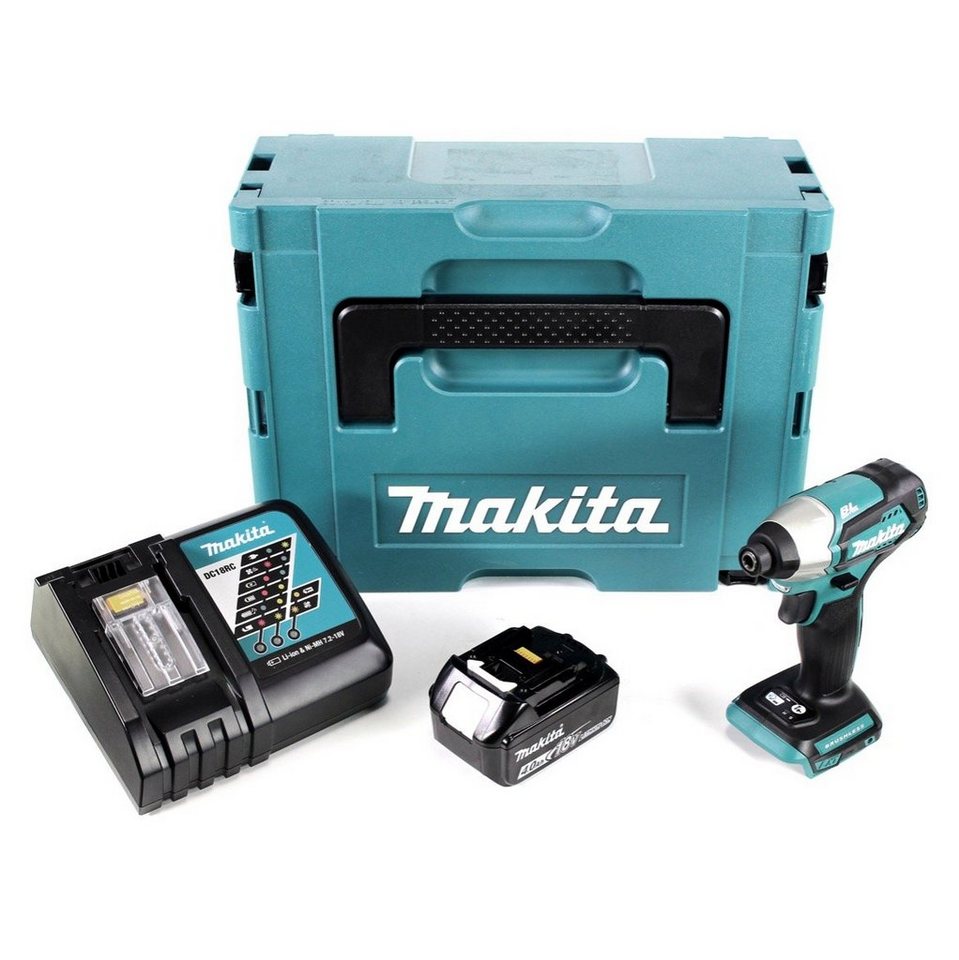 Thumbnail - Makita Akku-Schlagschrauber DTD 155 RM1J 18 V Brushless Li-Ion Akku Schlag Schrauber im Makpac +