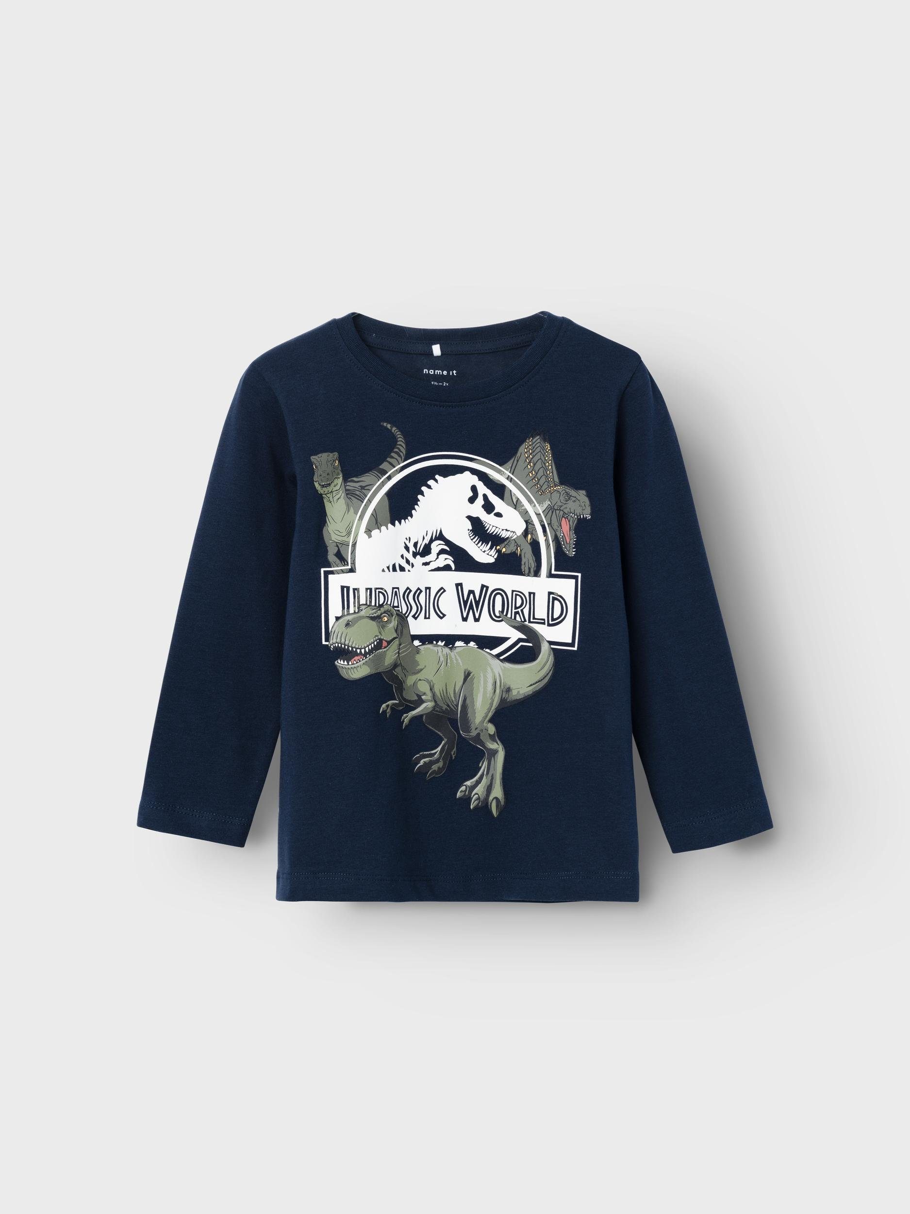 Name It Langarmshirt NMMNIJAL JURASSIC LS TOP NOOS SKY, Langarmshirt von  NAME IT für Jungs