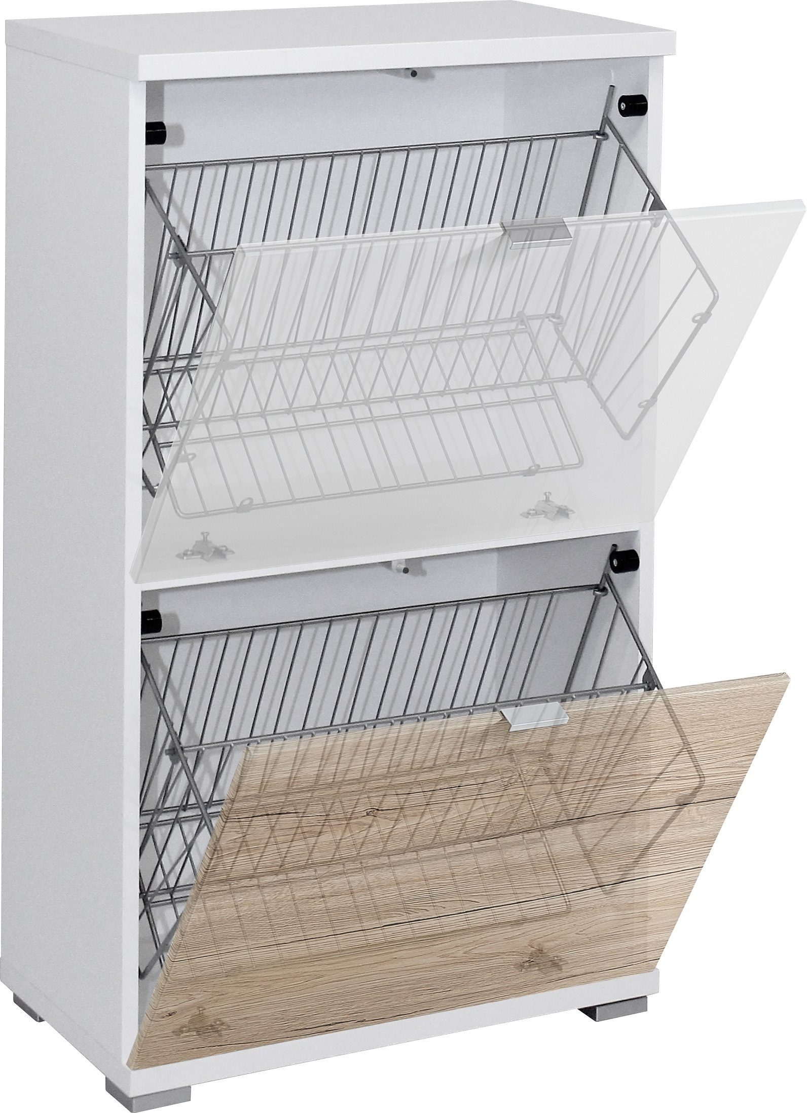 GERMANIA Schuhschrank Colorado Korpus, 53 x 91 x 30cm, Fronten wählbar, Soft-close, Made in Germany