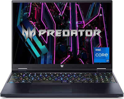 Acer Predator Helios (PH16-71-731Q) Gaming-Notebook (Intel, RTX 4060, 1000 GB SSD, WQXGA 240Hz Display Core i7 13700HX mit QWERTZ Tastatur)