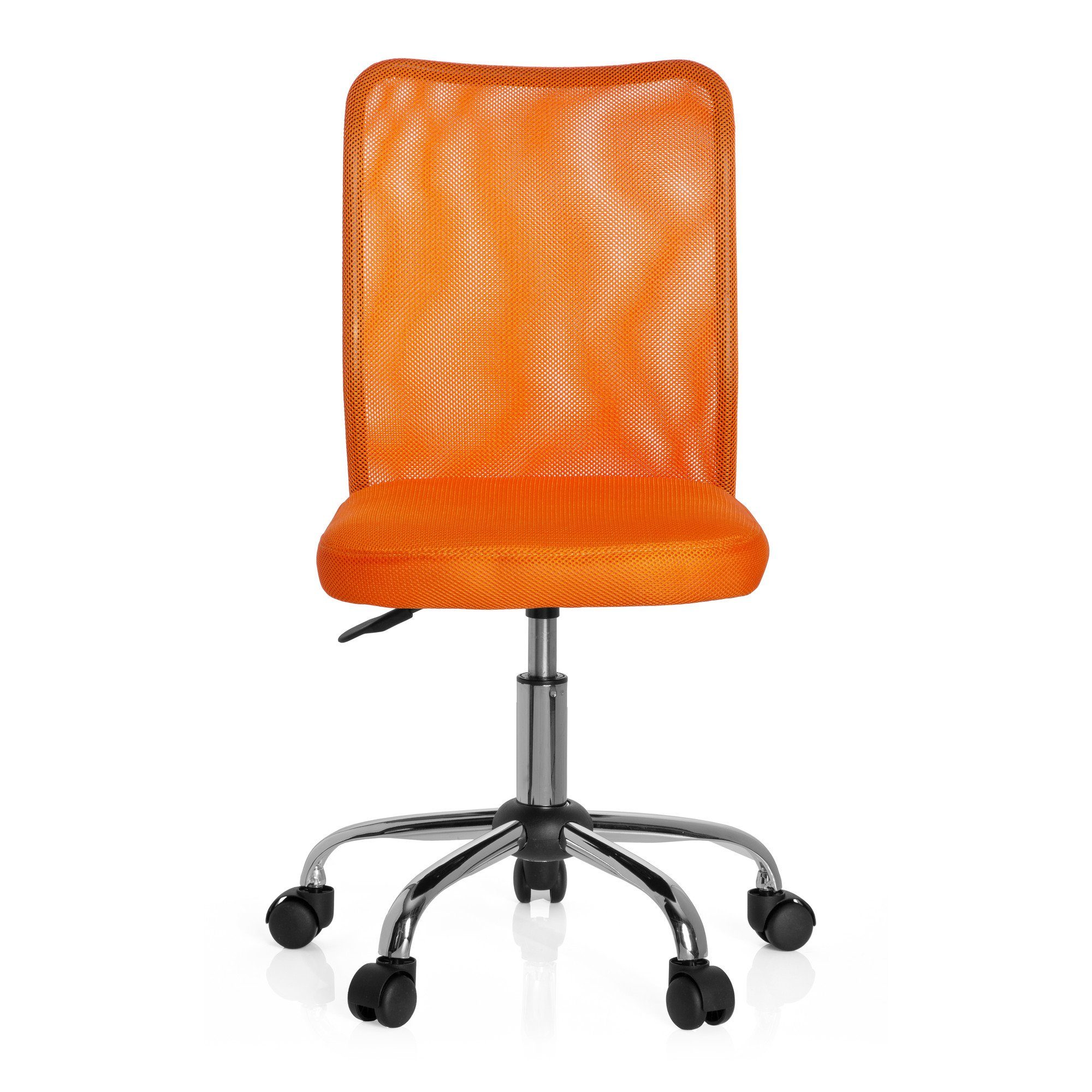 hjh OFFICE Drehstuhl Kinderdrehstuhl KIDDY NET Stoff ohne Armlehnen (1 St), mitwachsend, ergonomisch Orange