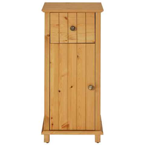 Home affaire Unterschrank Vili Breite 34 cm, Badezimmerschrank aus Massivholz, Kiefernholz