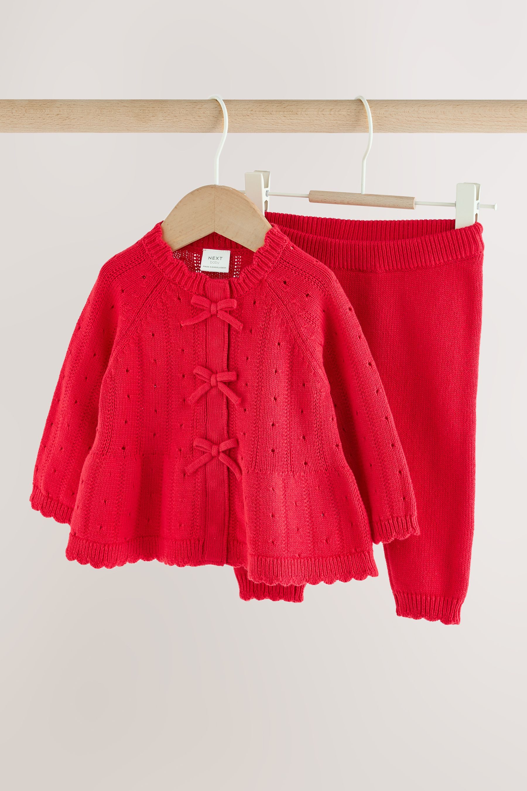 Next Cardigan 2-teiliges Set mit Baby-Strickjacke und Leggings (2-tlg) – Bild 4 von 5