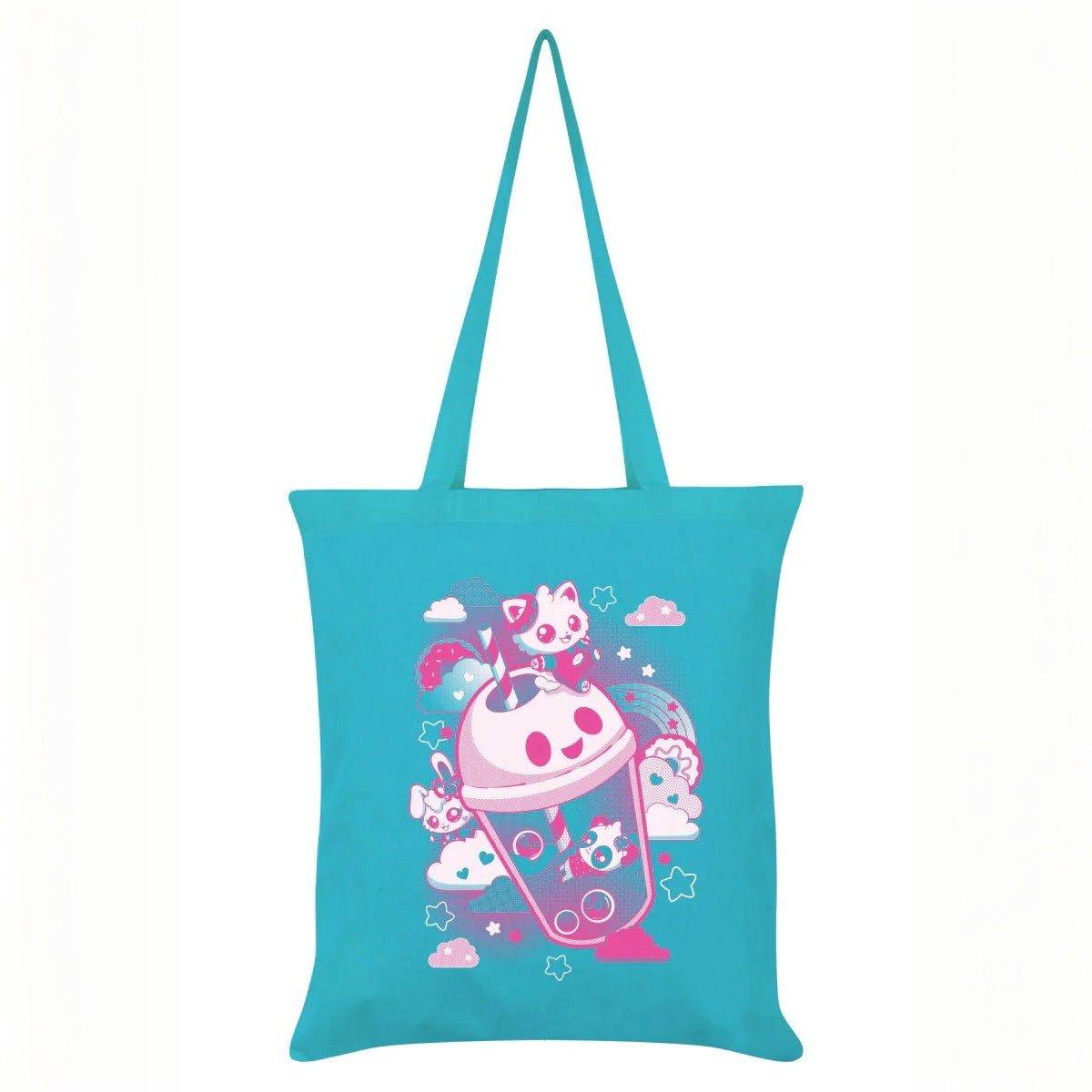 Schultertasche Anime Stofftasche Soda Pop Azure Blue Umhängetasche Kawaii