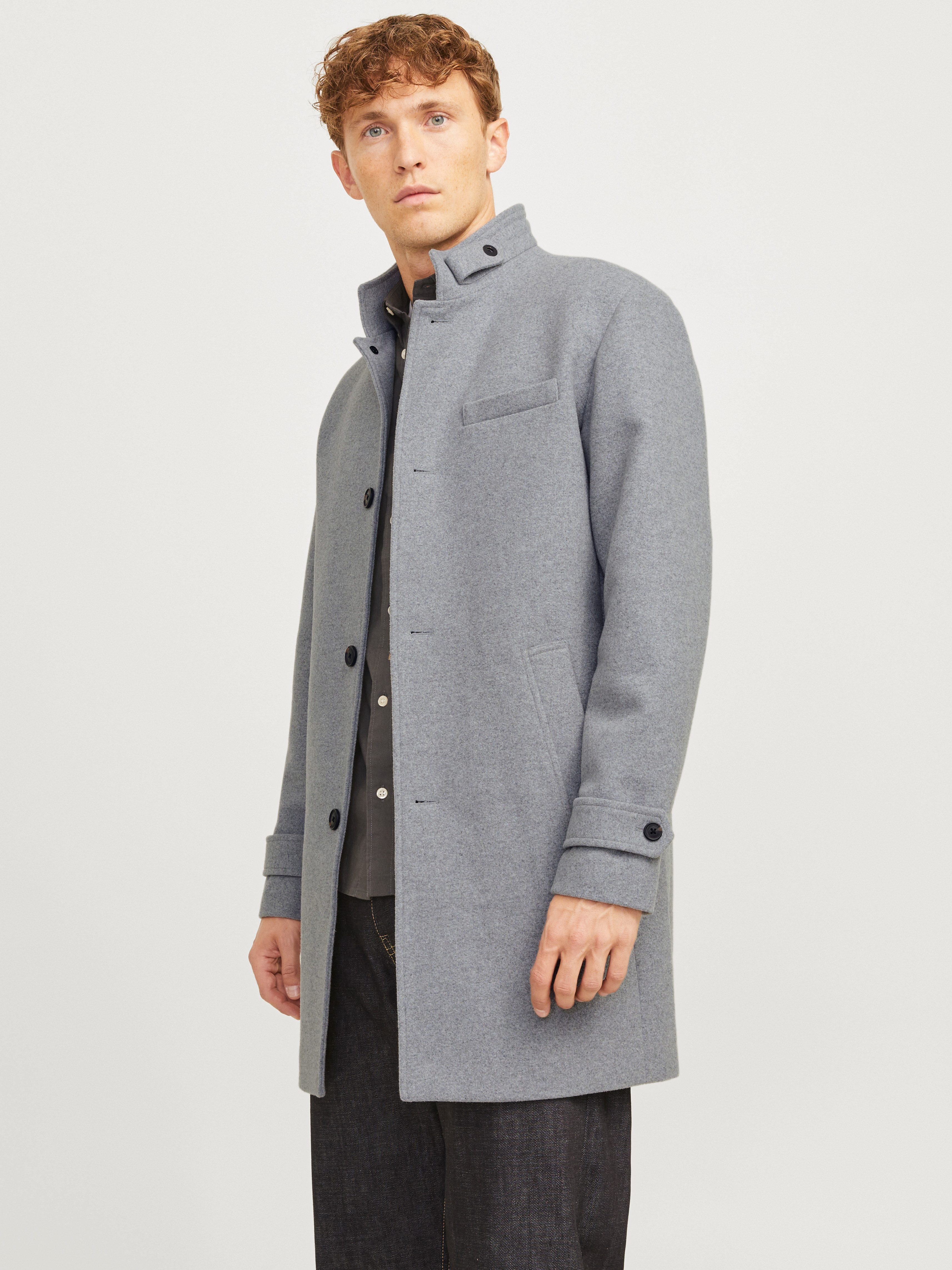 Jack & Jones Wollmantel JJEMELTON WOOL BLEND COAT SN