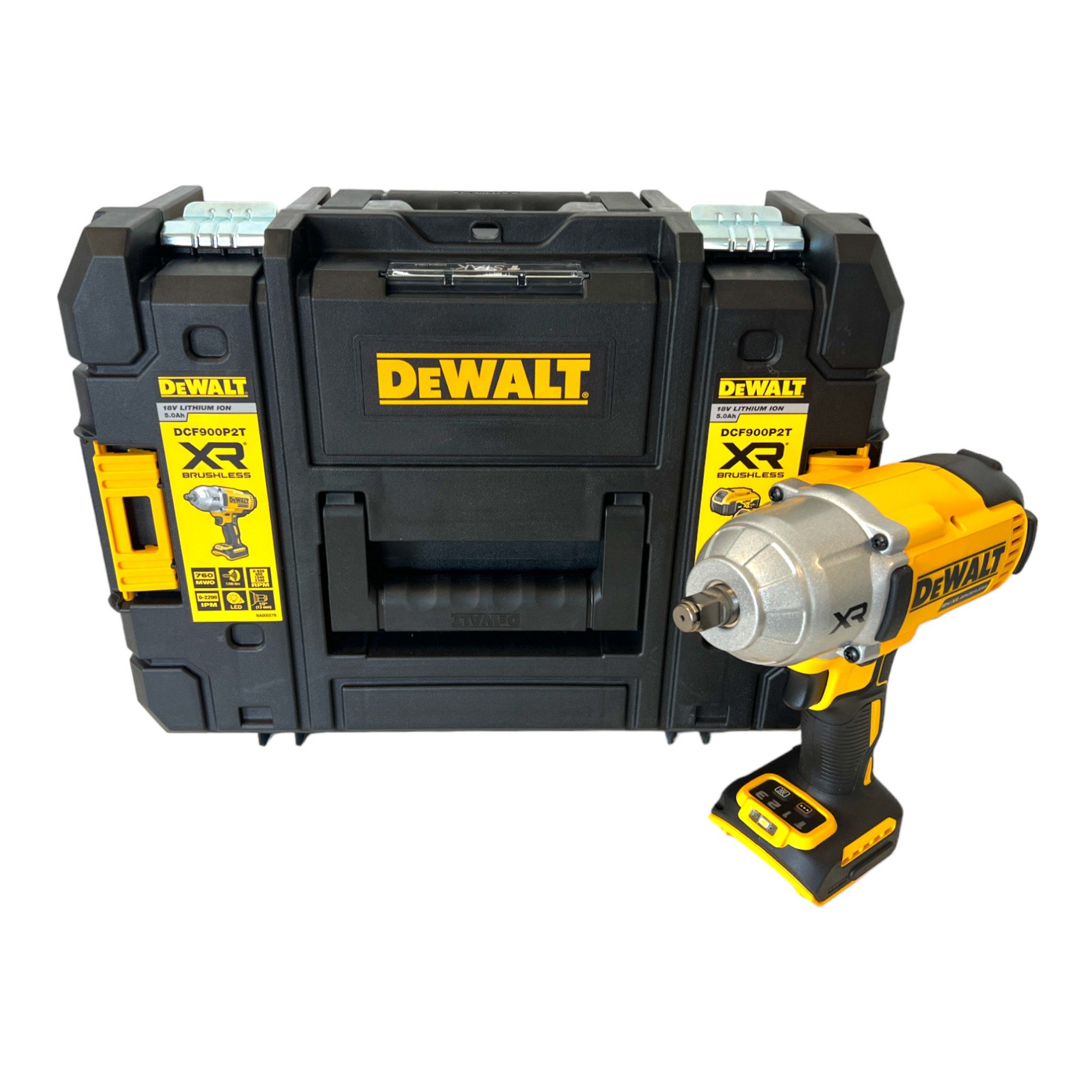 DeWalt Akku-Schlagschrauber DCF 900 NT 18 V 1396 Nm 1/2" + TSTAK - ohne Akku, ohne Ladegerät