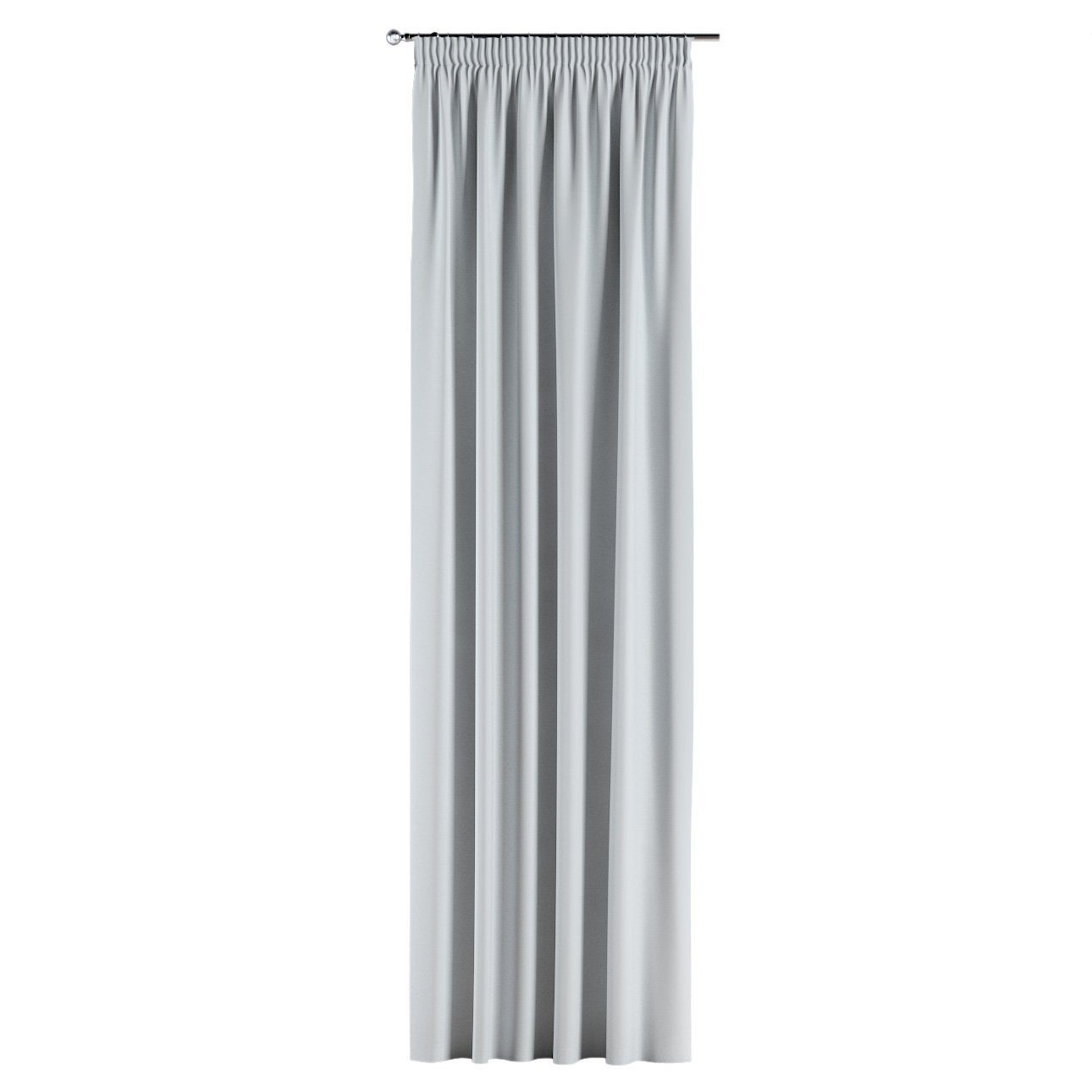 cm, Blackout Vorhang 60x100 mit cm, 300 Dekoria Vorhang weiß-grau Kräuselband