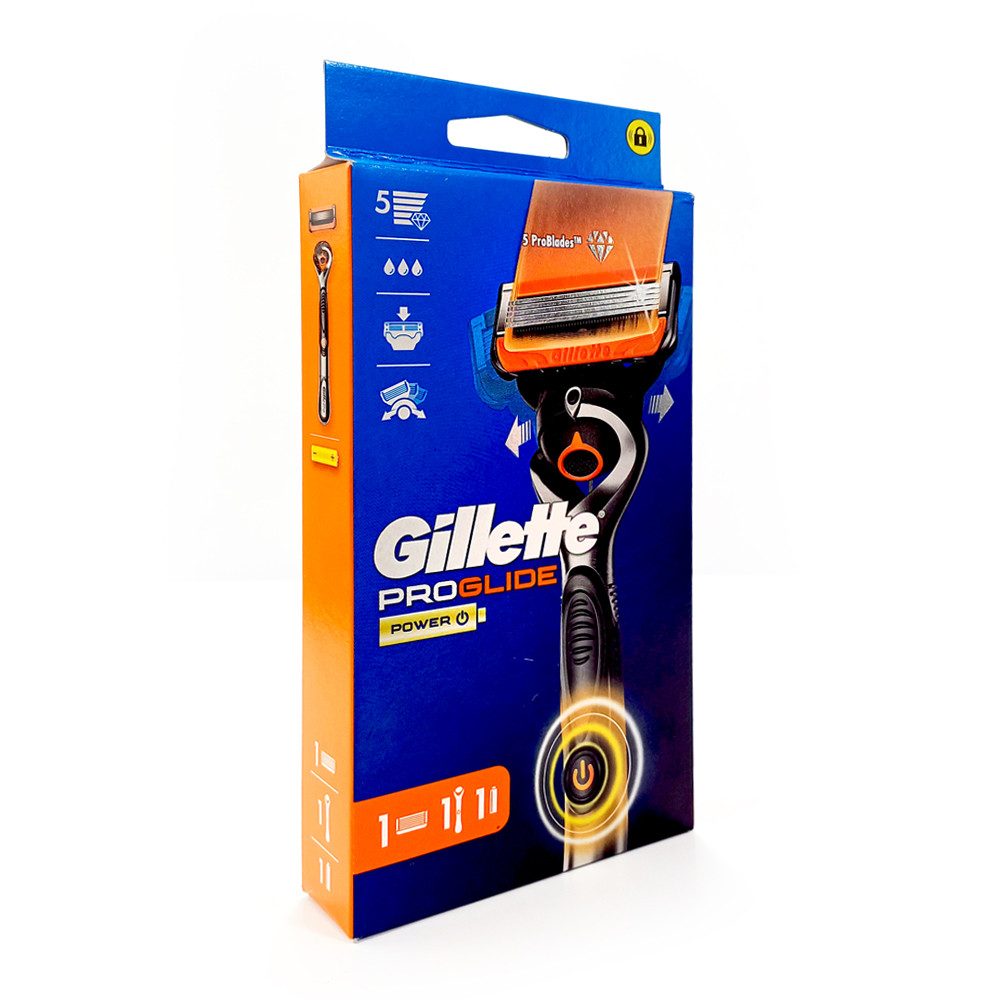 Gillette Nassrasierer ProGlide Power mit Flexball-Griff, Packung, mit Power-Funktion