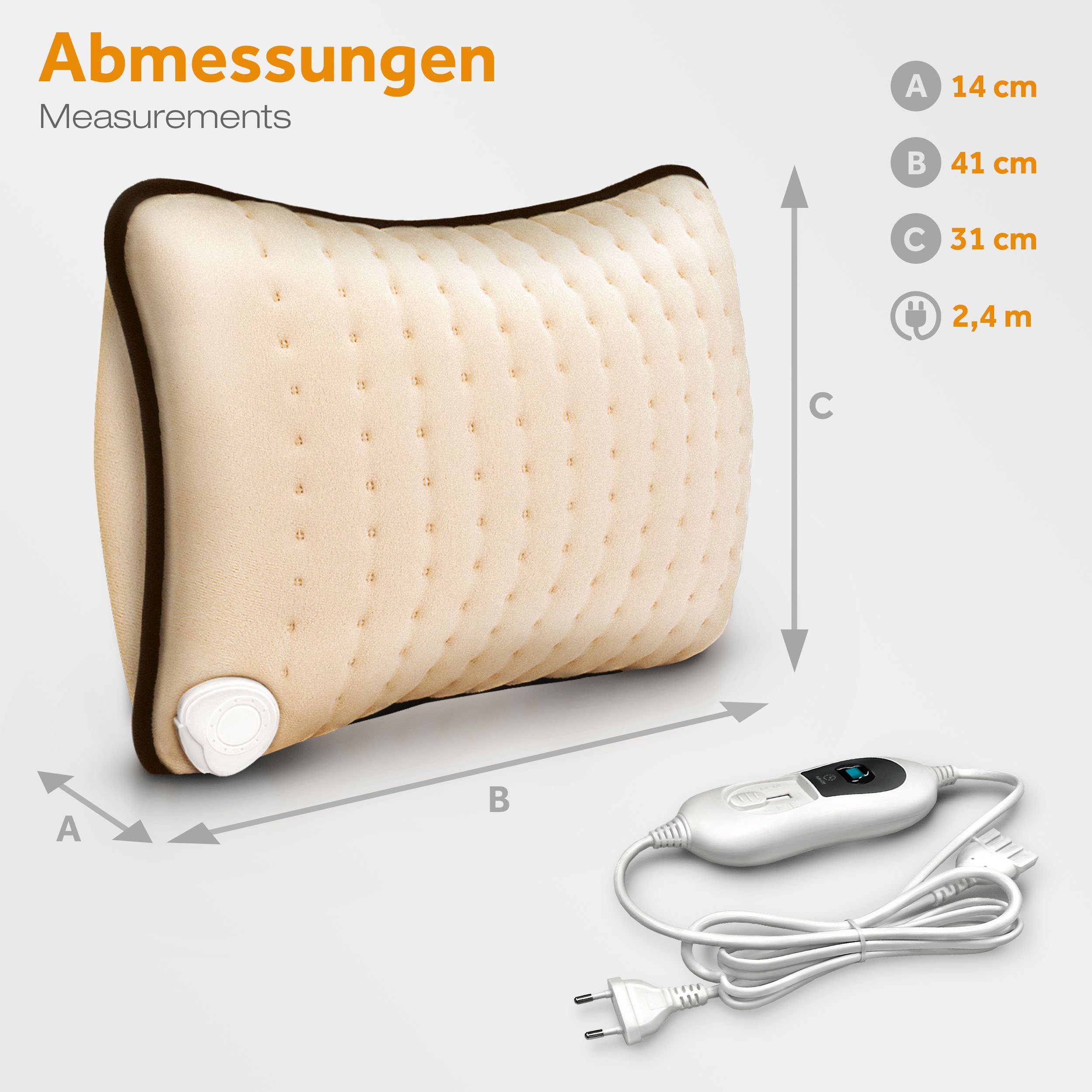 sinnlein Heizkissen Heizkissen elektrisch Wärmekissen mit Füllung ...