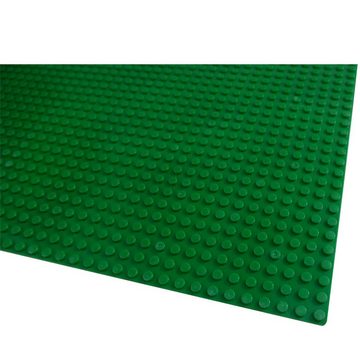 Katara Konstruktionsspielsteine Grundbauplatte 50x50 Noppen, verschiedene Farben, (1er Set), Grün, 100% Kompatibel Sluban, Papimax, Q-Bricks, LEGO®