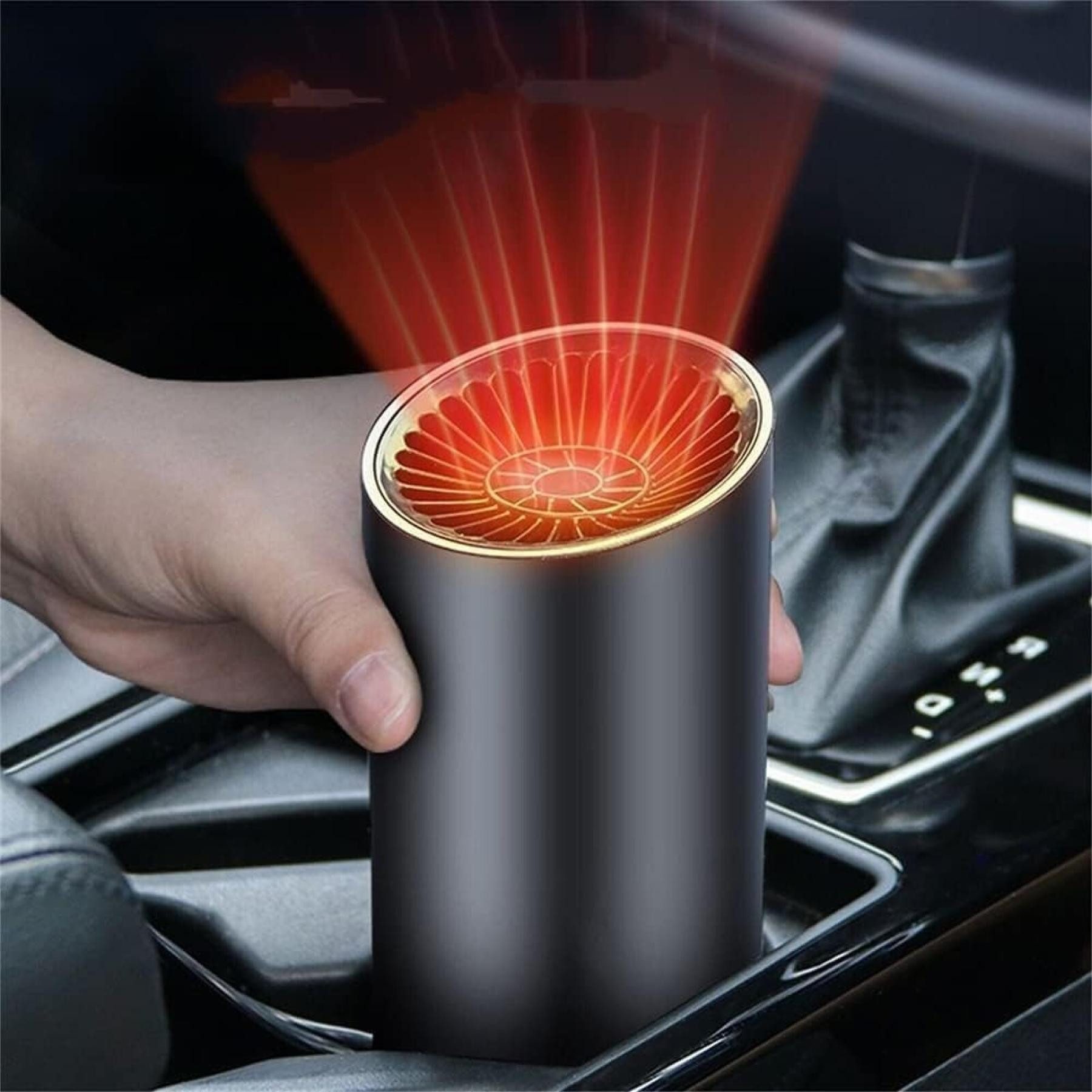FELIXLEO Heizlüfter Auto Heizlüfter 12 V mit 180° Drehbasis für die Frontscheibe von FELIXLEO
