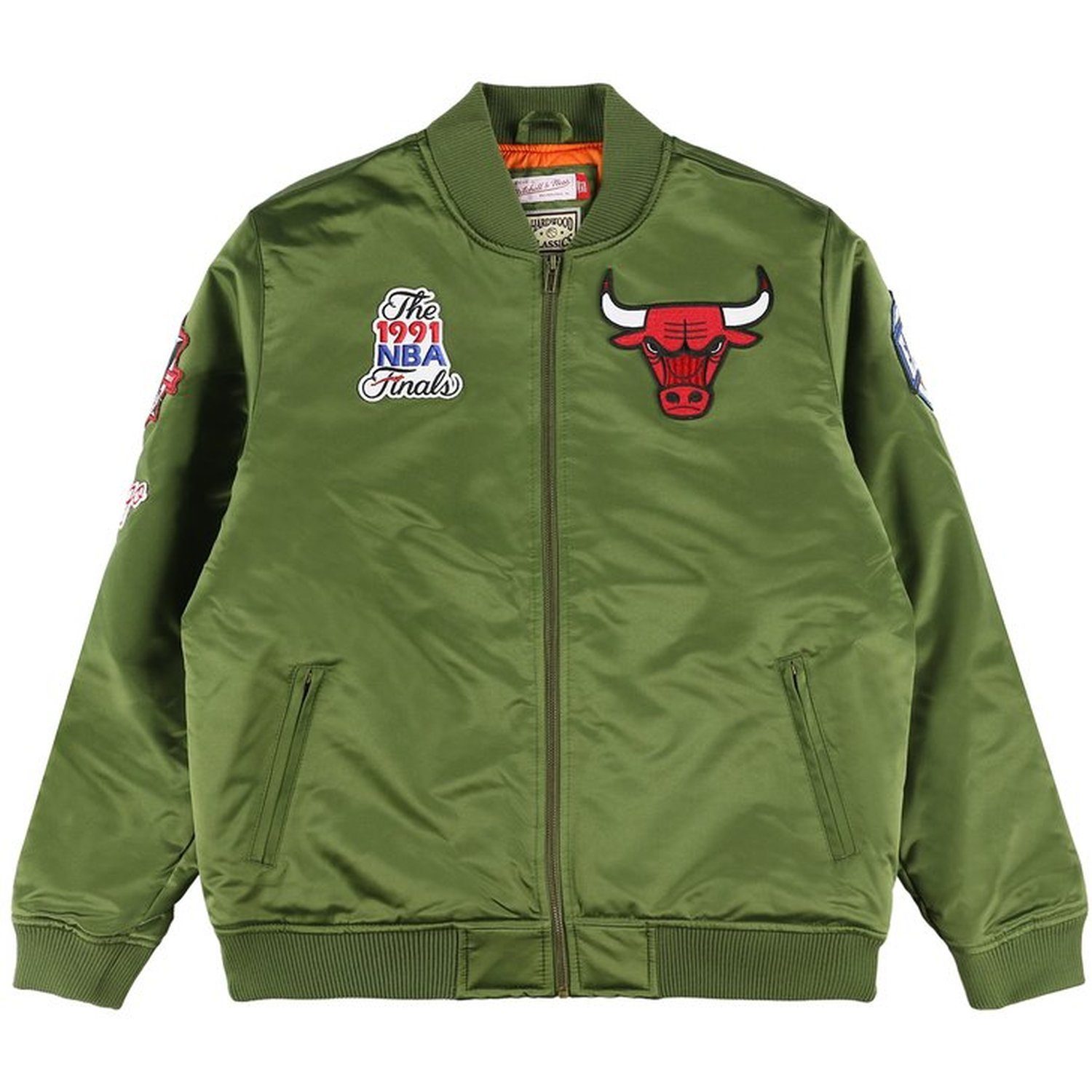 Mitchell & Ness Bomberjacke Satin FLIGHT Chicago Bulls