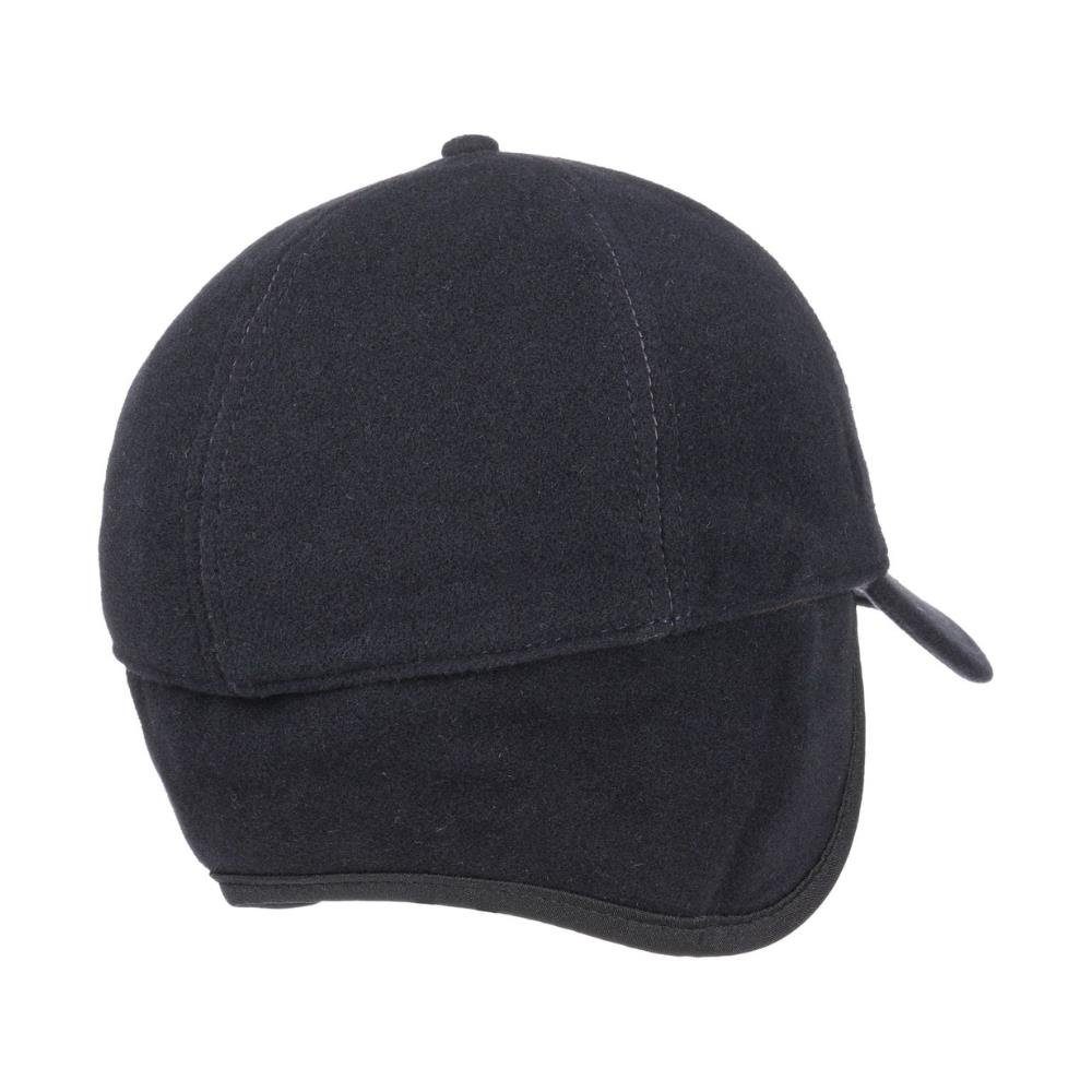 (nein) Ohren- Stetson Baseball Nackenschutz Vaby gemustert Basecap Cap und Earflap Stetson Blau