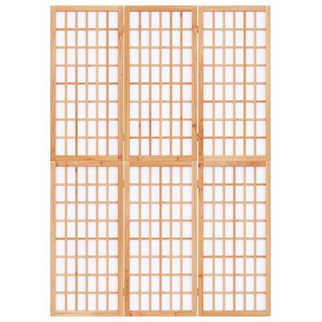 vidaXL Raumteiler 3-tlg Paravent Japanischer Stil Faltbar 120x170 cm Raumteiler
