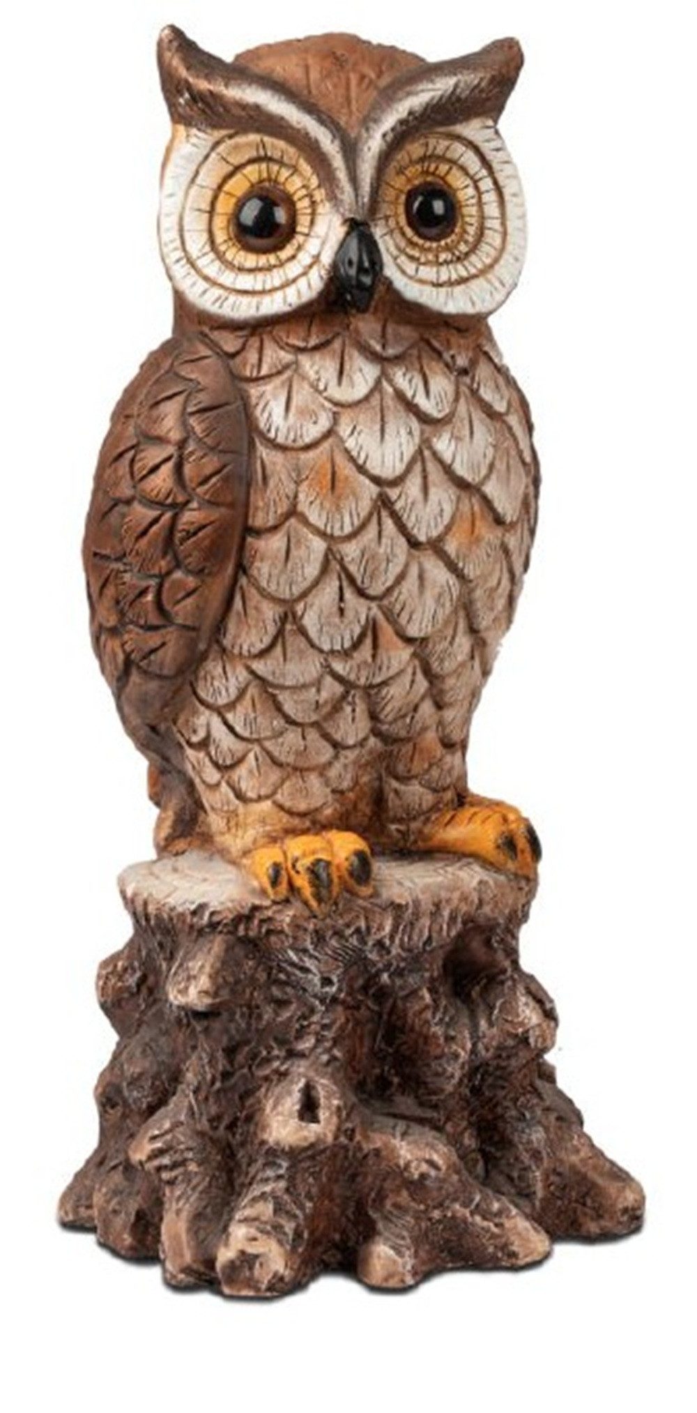 formano Dekofigur Eule auf Baumstumpf in Holz-Optik 18 x 36 cm 712189 (1 St)