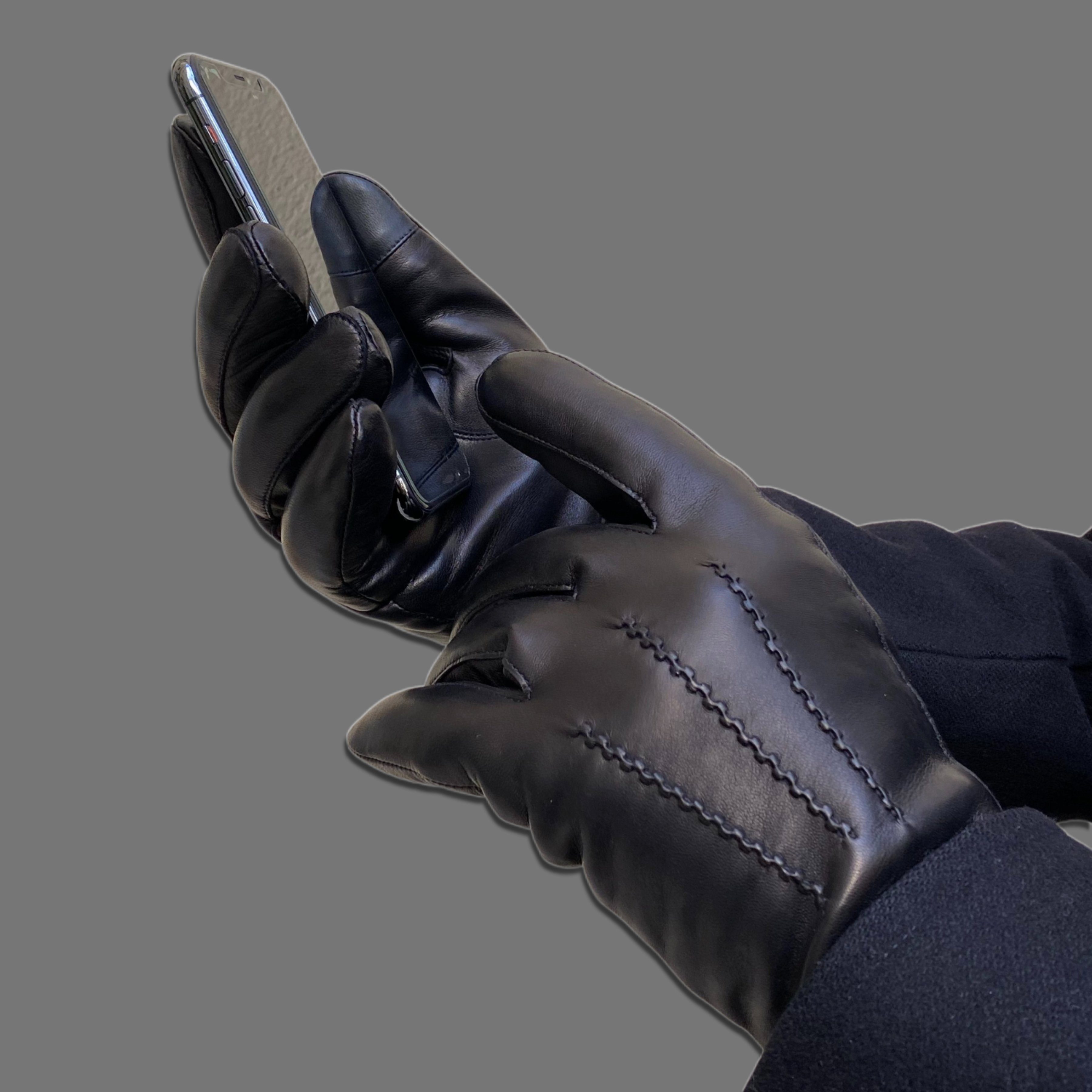 AKAROA Lederhandschuhe DAN mit Lammfellfutter günstig online kaufen