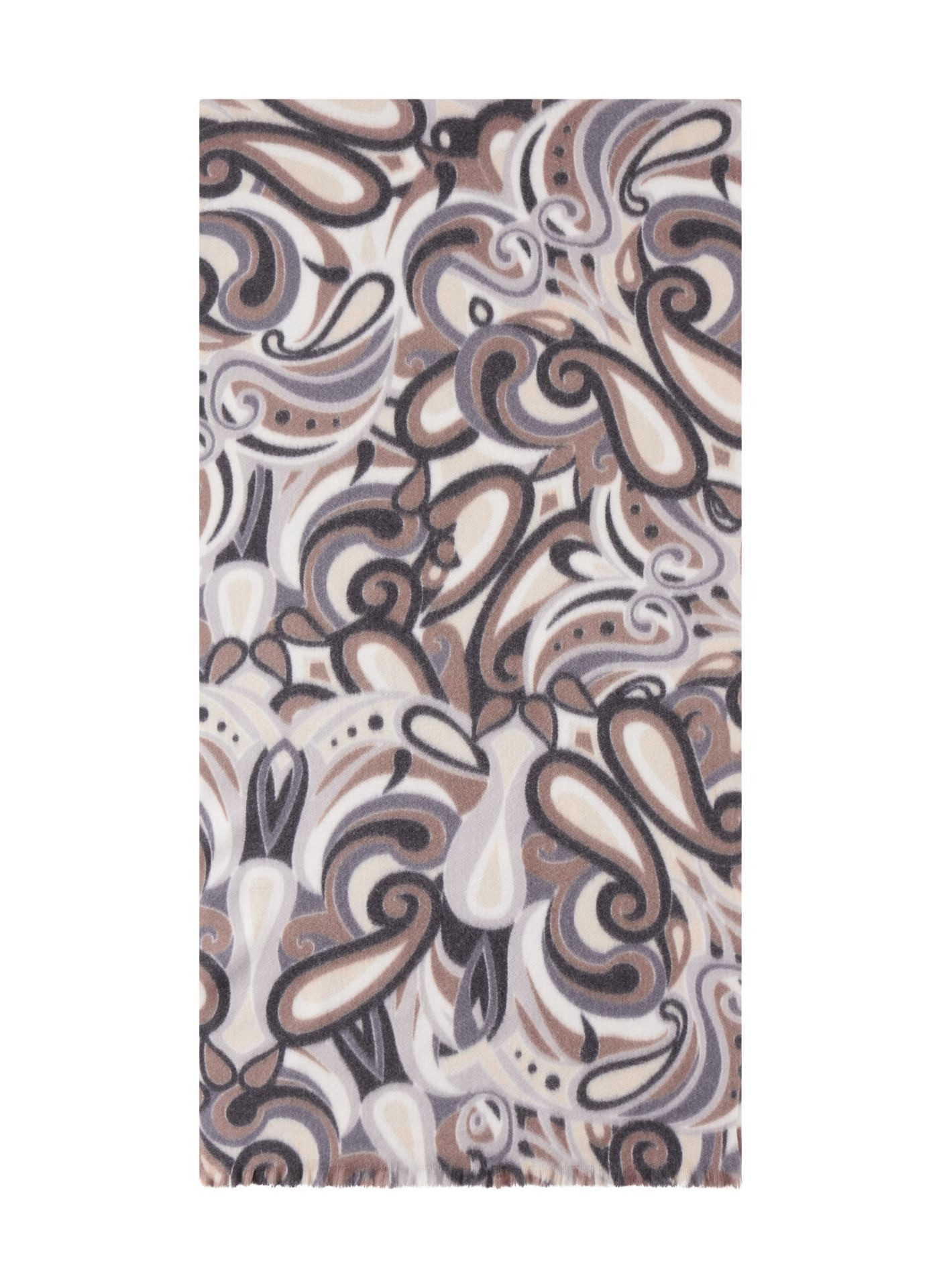 Codello Schal Codello Schal mit Allover-Paisleymuster, Fransenknate