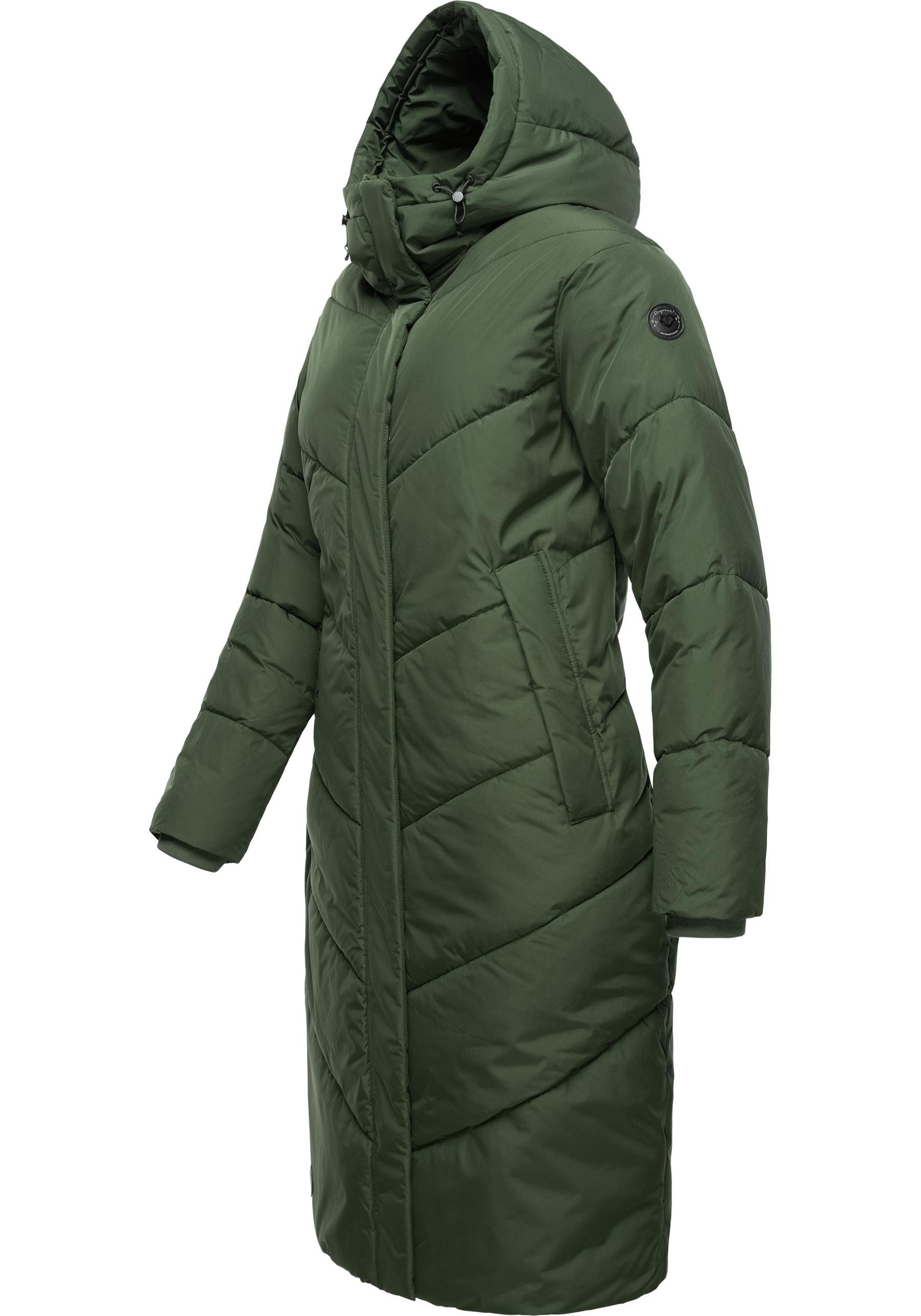 Wasserdichter olivgrün Suminka Wintermantel Damen Winter Ragwear Steppmantel