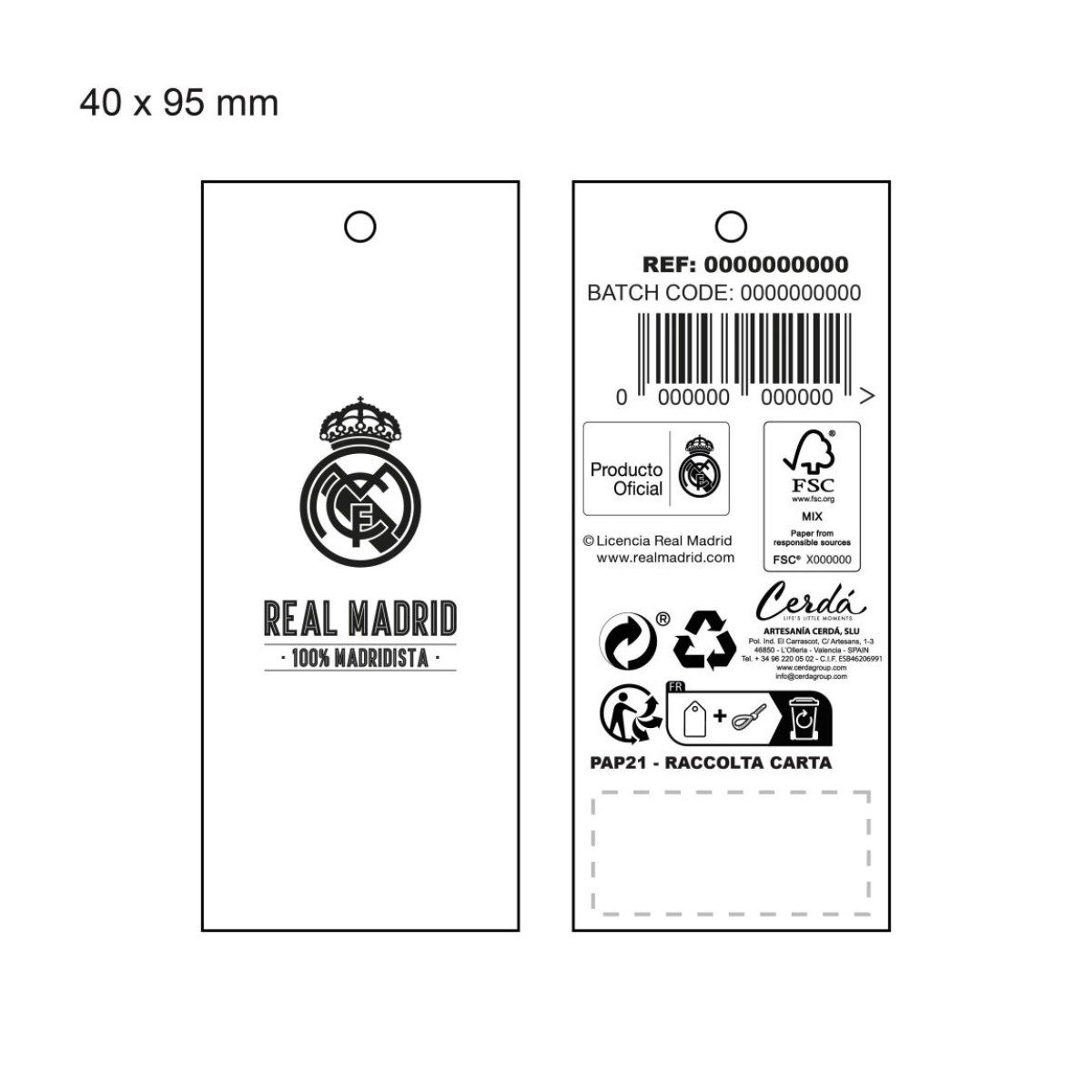 Cerda Strandtuch Real Madrid Badetuch 180x90cm Mikrofaser für Fitness, Sport & Strand, 100% Mikrofaser