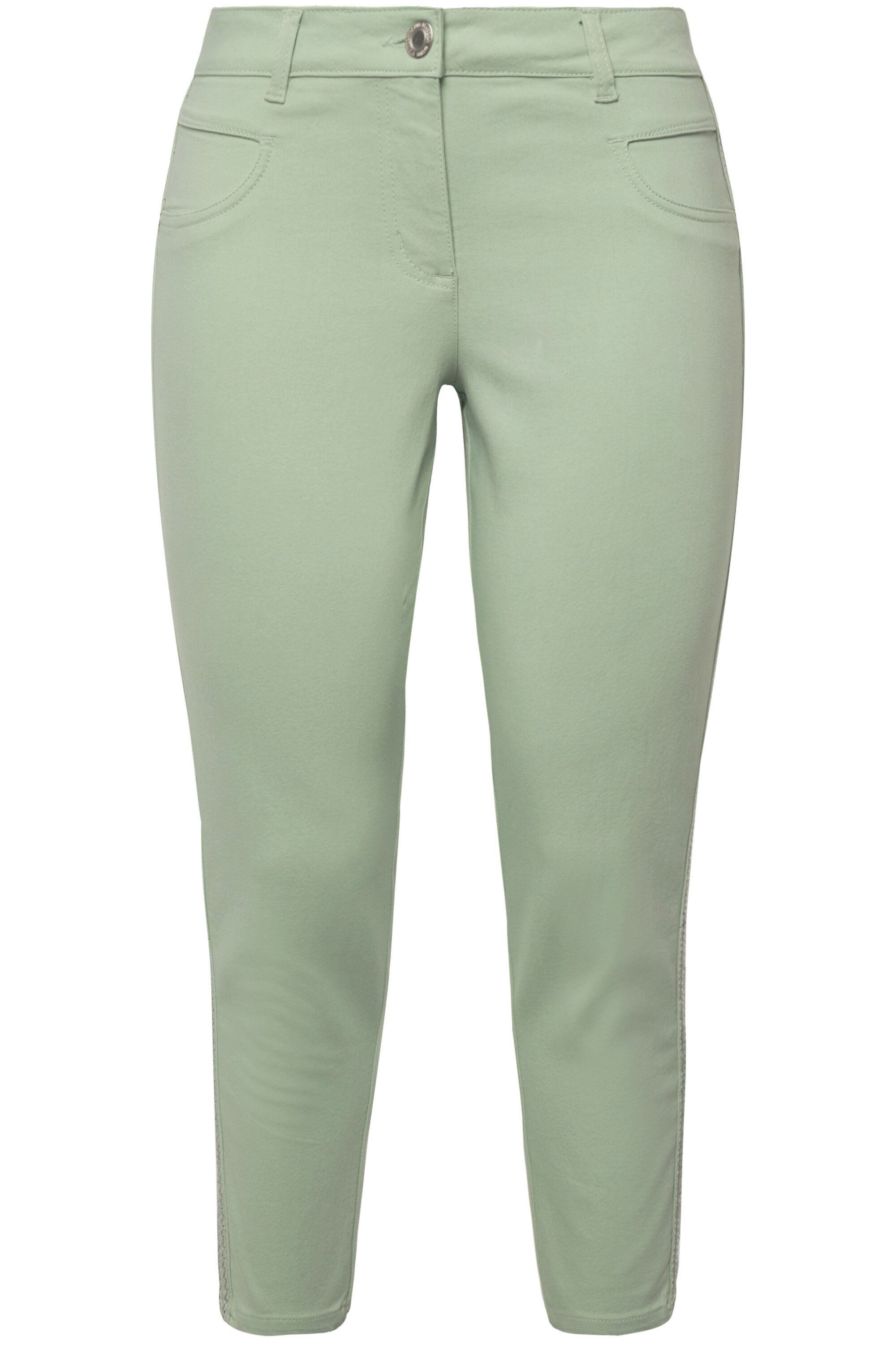 MIAMODA Funktionshose Twillhose Slim Fit Paillettenstreifen günstig online kaufen