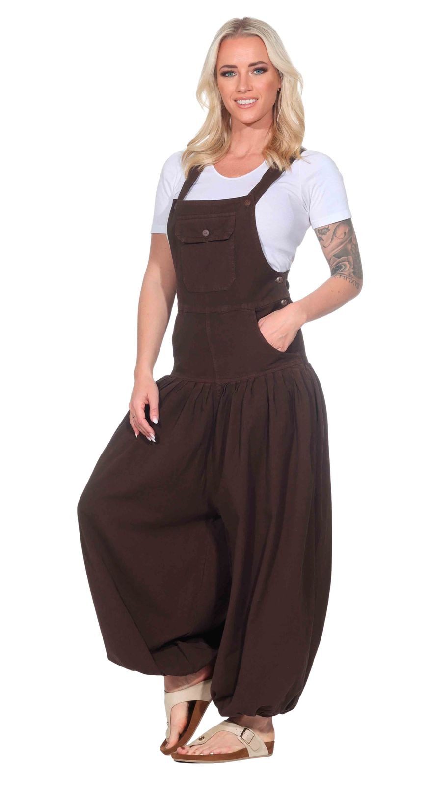 KUNST UND MAGIE Latzhose Hippie Latzhose Haremshose Hose Psy Goa 70er Overa günstig online kaufen