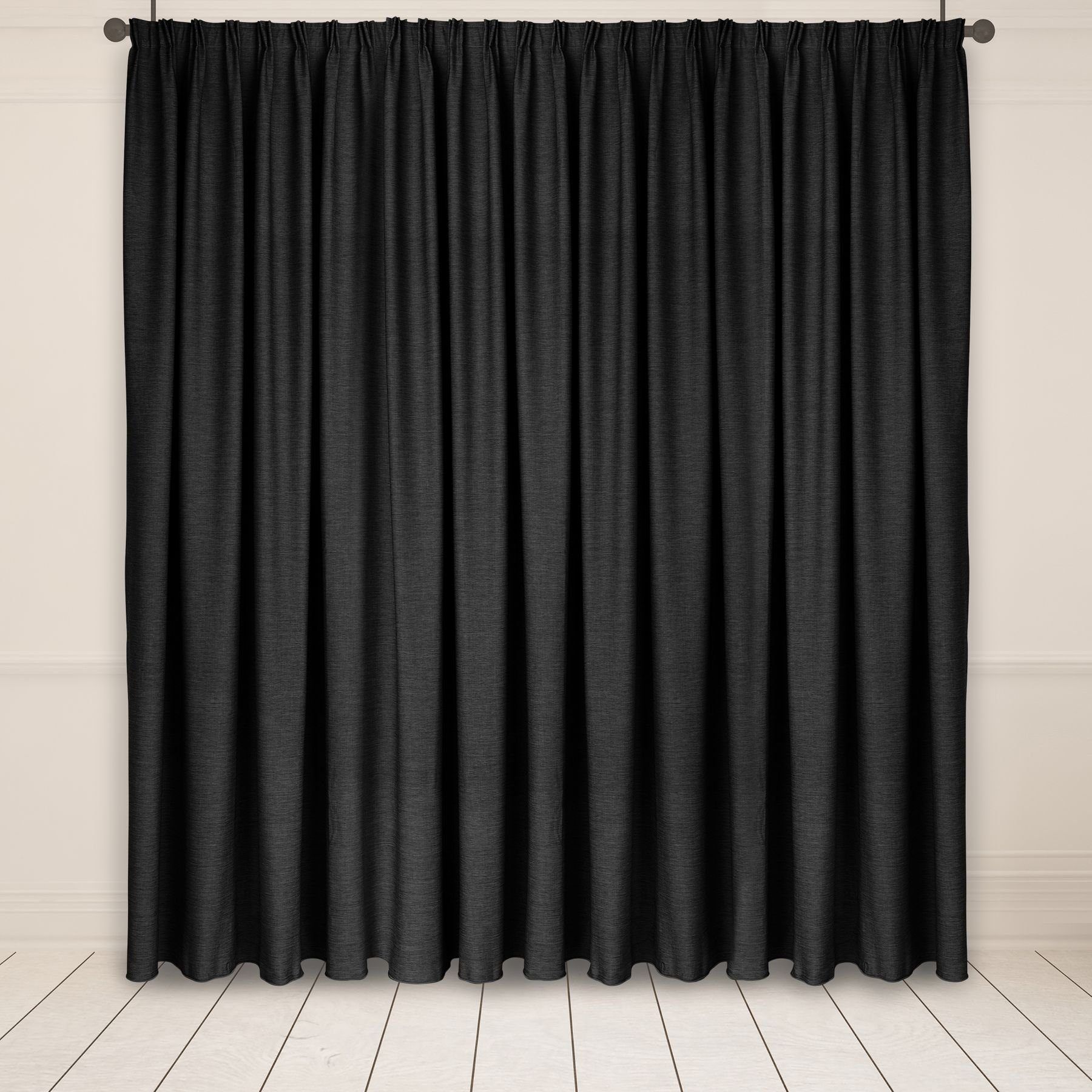 Asphald Gardine Wärmeschutz Verdunkelungsstoff Dekoschal auf Maß 1:2 3er Falte (1 St), Faltenband, St.Br 200cm f.Breite 100cm