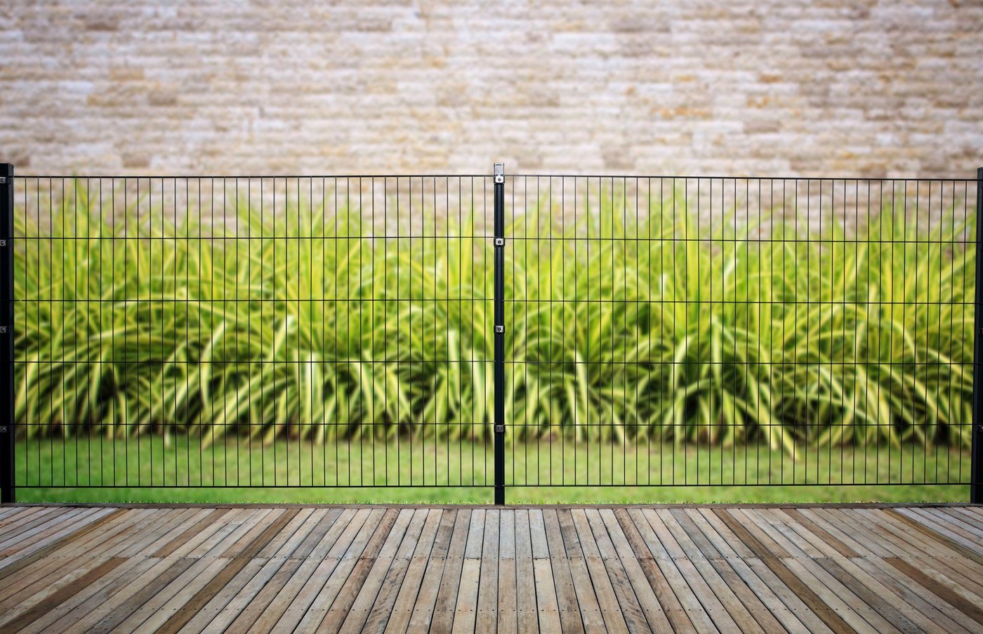 Thumbnail - GARDEN 'N' MORE Doppelstabmattenzaun Excellent, (11-St), 5 Elemente für 10 m, LxH: 200 x 163 cm, mit 6 Pfosten