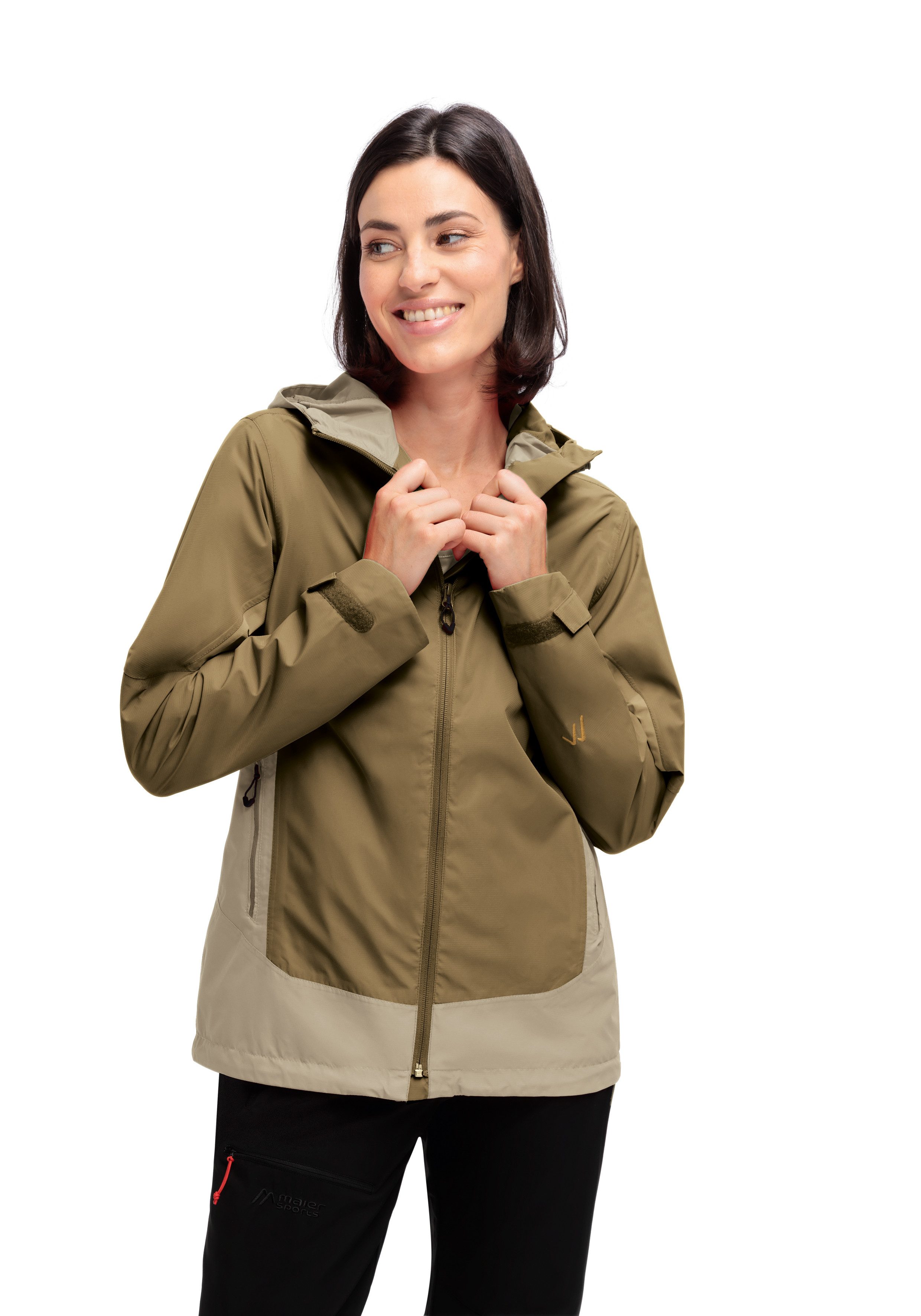 Maier Sports Regenjacke Brocken W Damen Jacke wasserdicht, moderner Windbreaker, Outdoorjacke, Reg. Fit