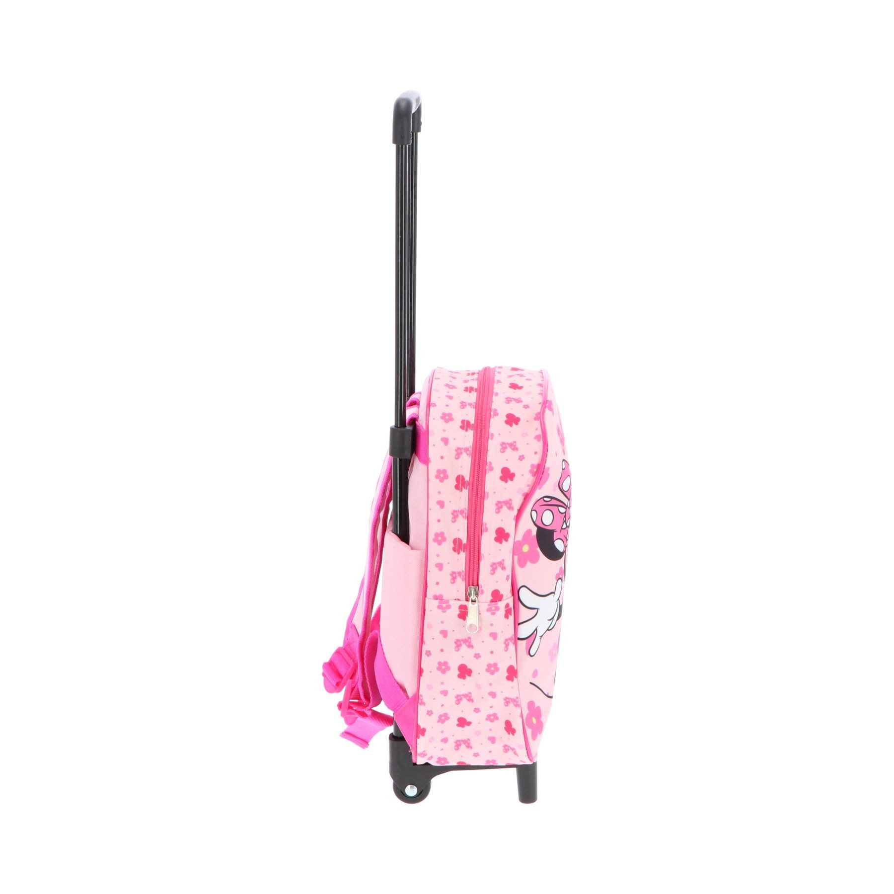 Textiel Trade B.V. Kinderrucksack Disney Minnie Mouse Trolley mit Rollen für Ausflüge & Urlaub