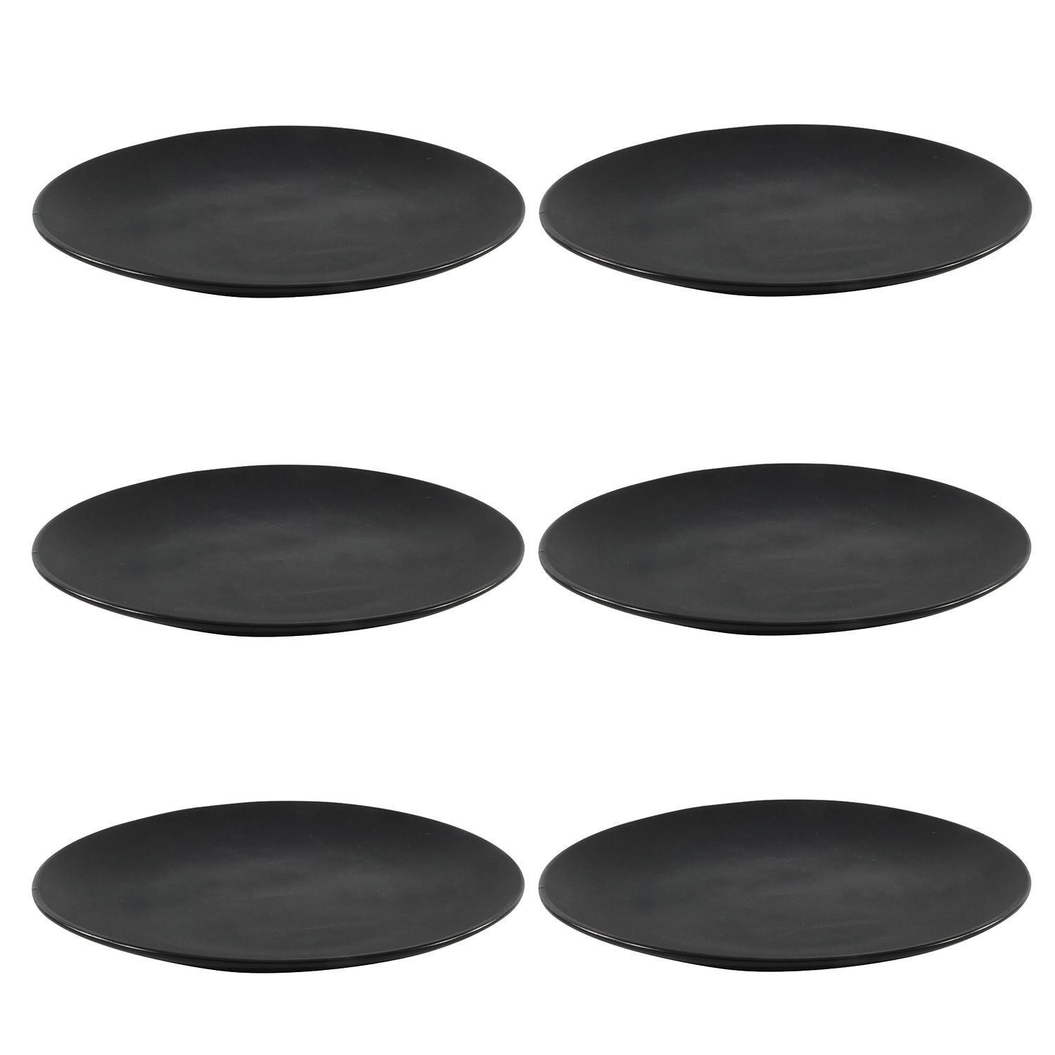 Speiseteller BRUNCH, Ø 27 cm, Schwarz matt, Porzellan