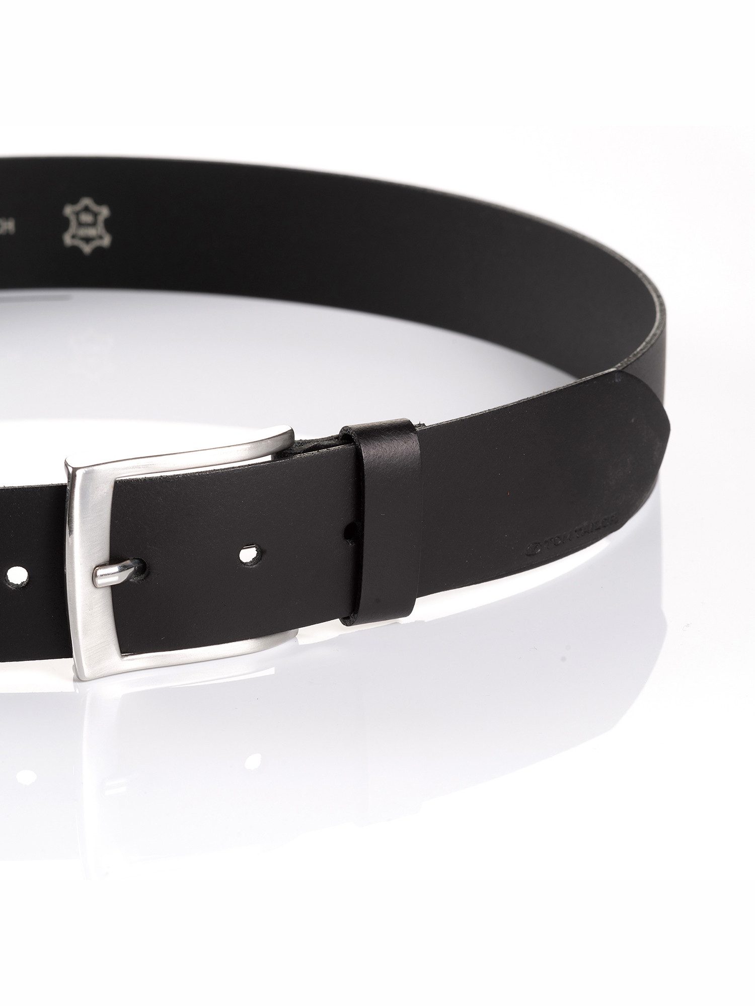 TOM TAILOR Ledergürtel TTANDREW 4 cm breit, Herrengürtel, Jeans und Casual, bis Gr. 120