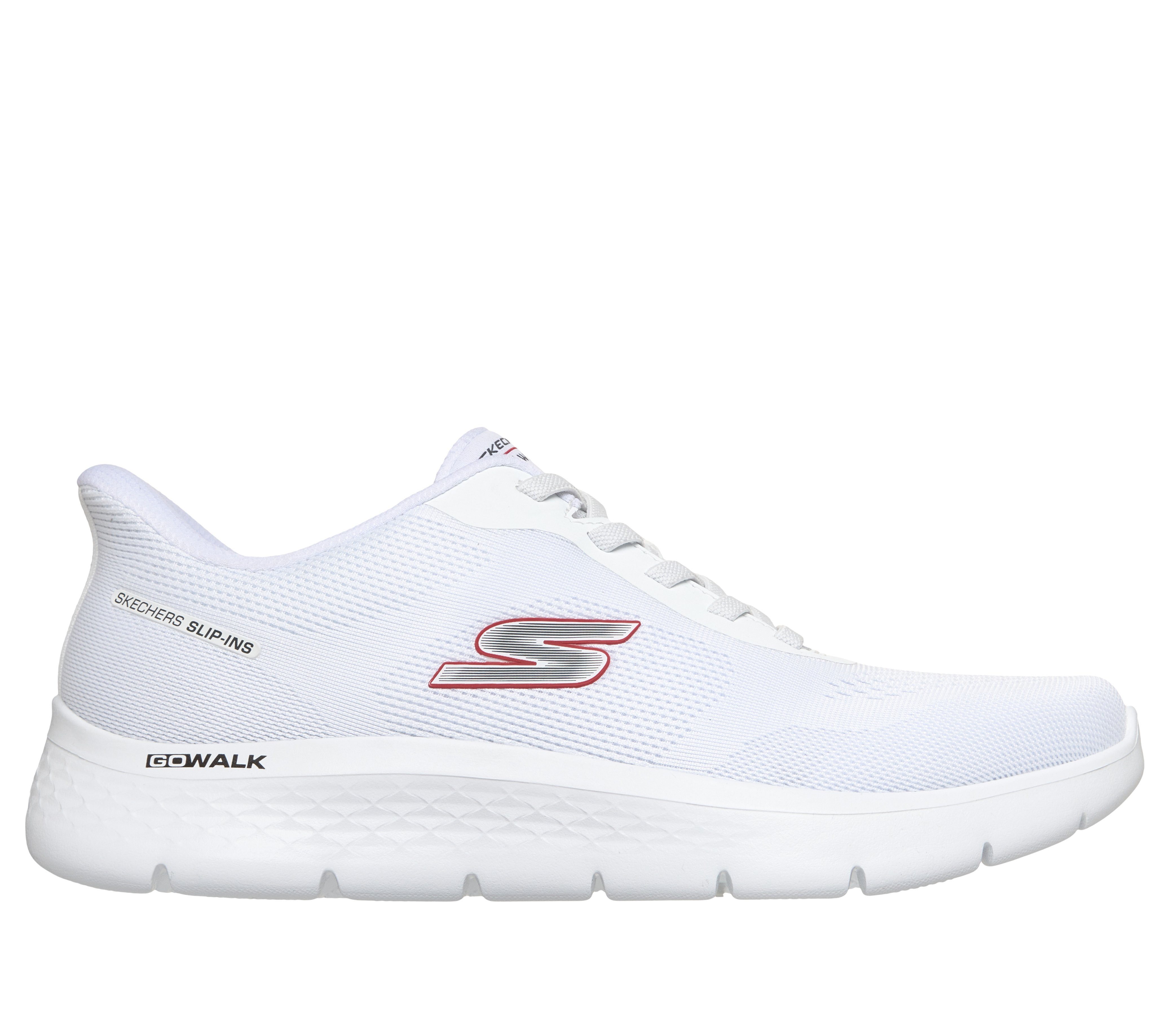 Skechers GO WALK FLEX-MASTER Slip-On Sneaker Schlupfschuh, Halbschuh, Freizeitschuh mit elastischen Schnürsenkeln