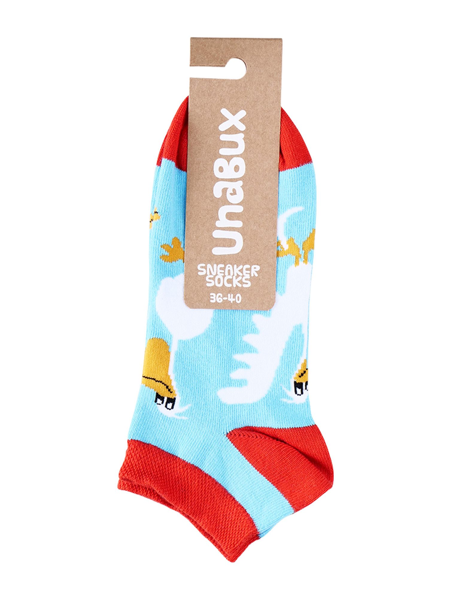 UnaBux Sneakersocken Prints (5-Paar) Sneaker-socken füsslinge füßlinge günstig online kaufen
