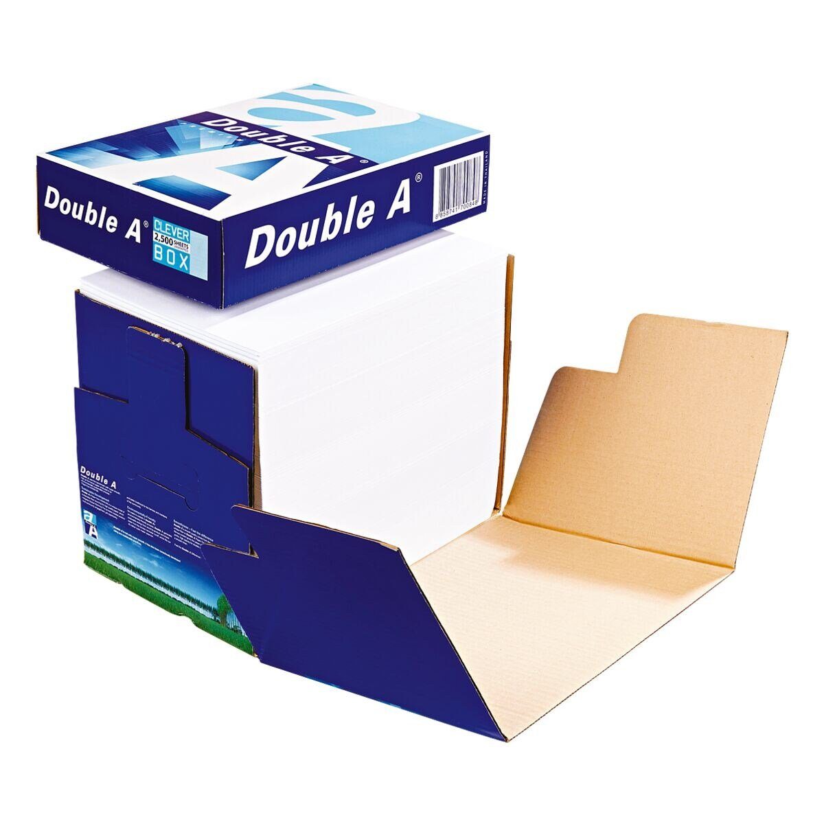 DOUBLE A Druckerpapier PREMIUM, Format DIN A4, 80 g/m², 162 CIE, 2500 Blatt