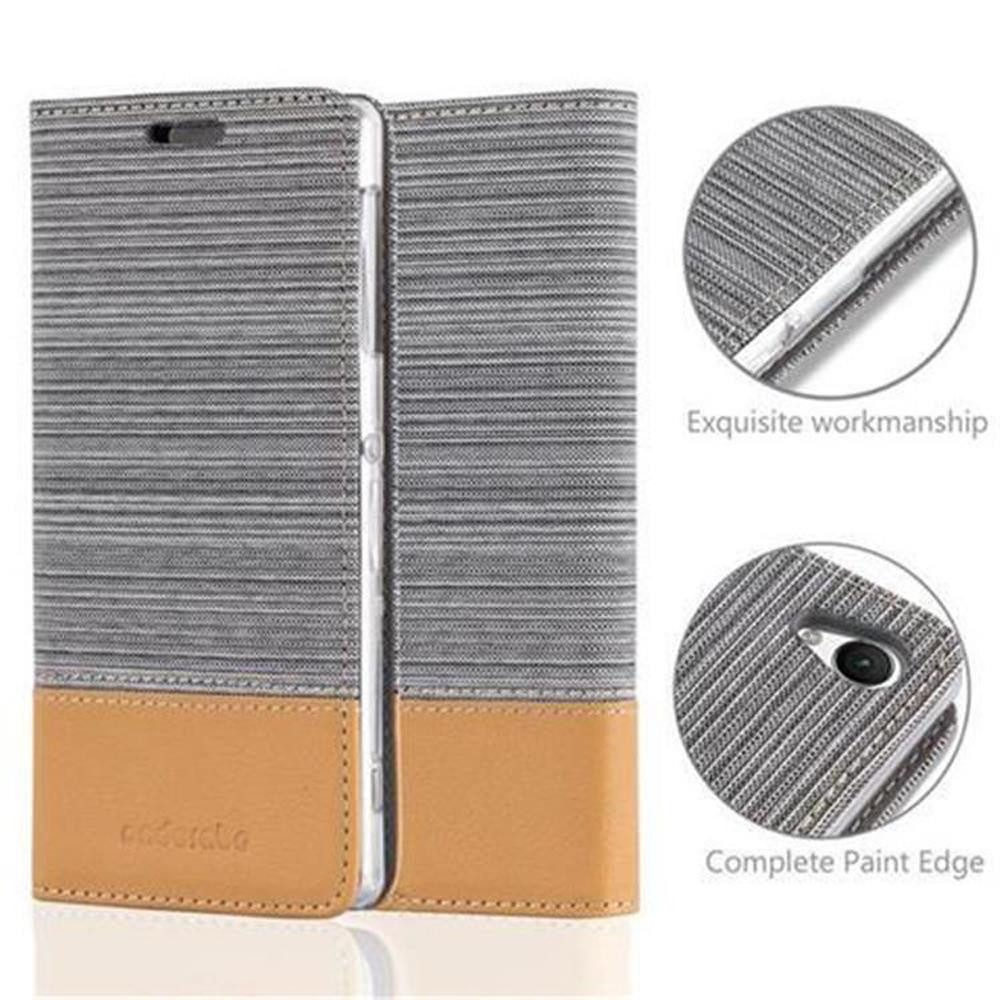 Cadorabo Handyhülle für Sony Xperia Z1 Hülle Sony Xperia Z1, Klappbare Handy Schutzhülle - Hülle - mit Standfunktion und Kartenfach