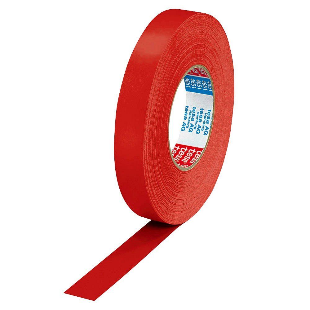 ist ab und zu vorrätig! tesa Klebeband tesa Gewebeband tesaband® x 50m 25mm Premium rot 4651