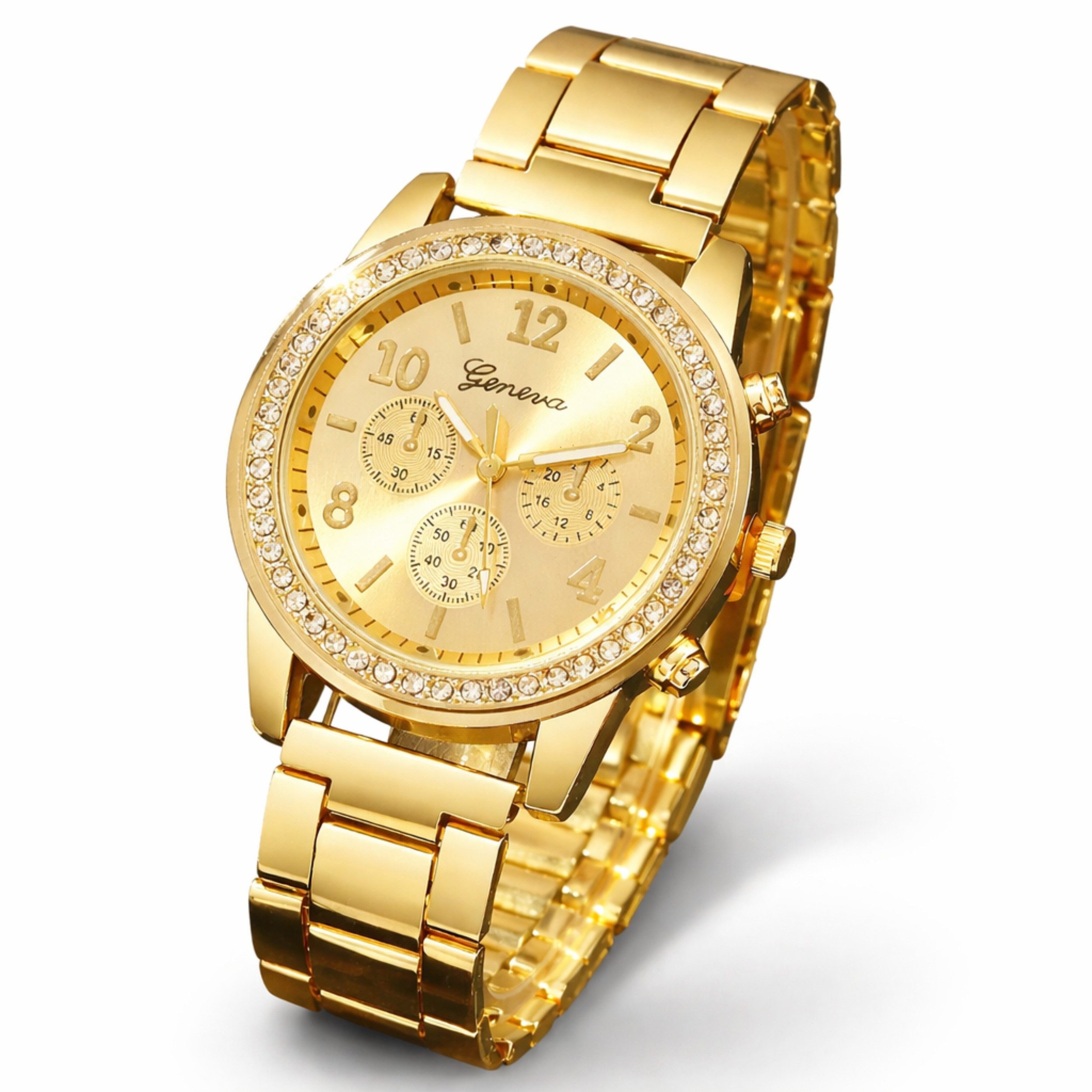 StellarLuma Quarzuhr Damenuhr Quarzuhr Damenschmuck Geschenkset Uhrenbox Schmuckbox Elegante Damenuhr inklusive Uhrenbox Geschenkset, (Geschenkset, Damenuhr Geschenkset, Damenuhr, Armband, Armreif, Halskette), Elegante Damenuhr mit passendem Modeschmuck inklusive Uhrenbox