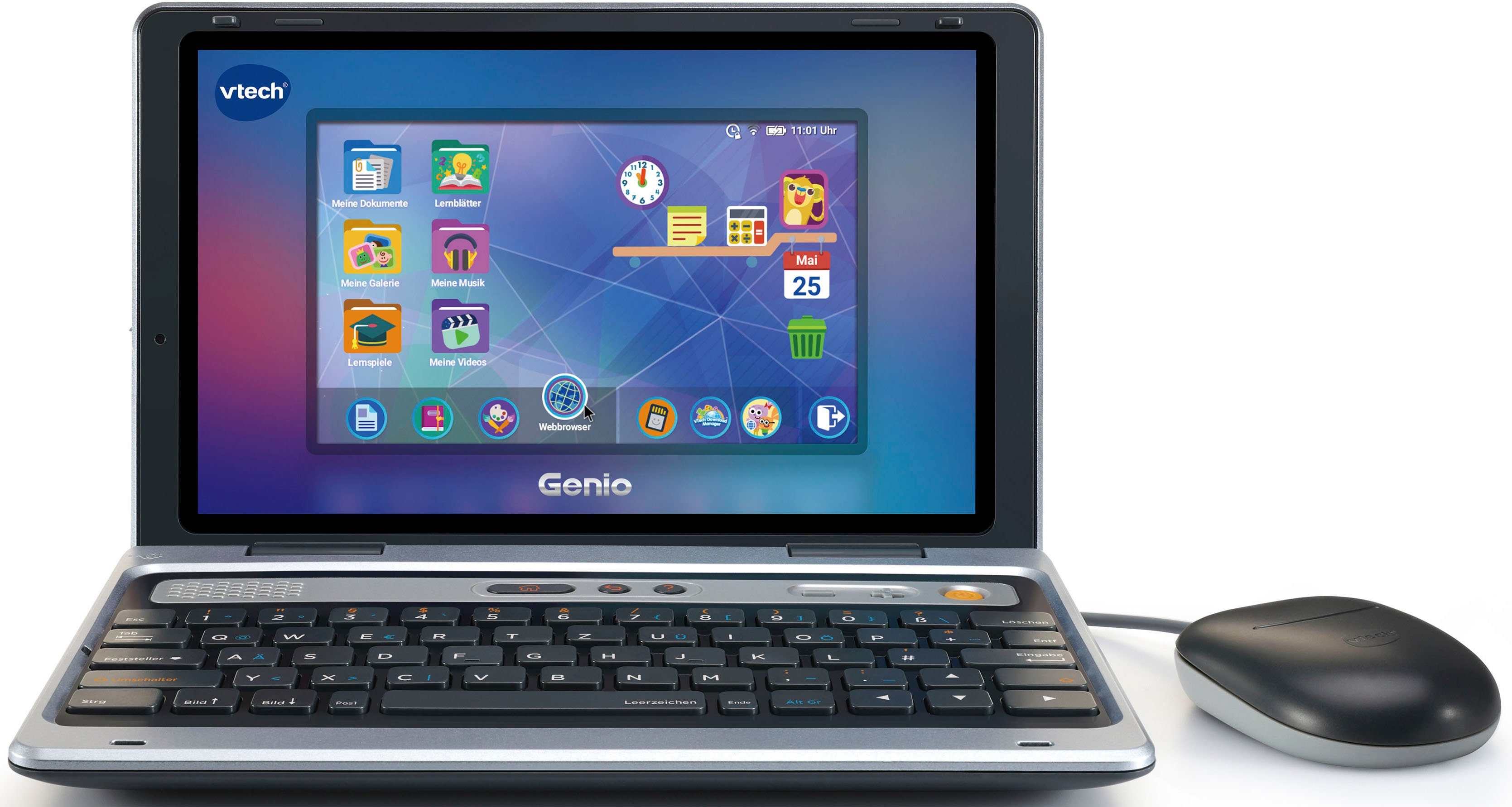 Kindercomputer School & silber Vtech® Go, XL Lernlaptop Genio