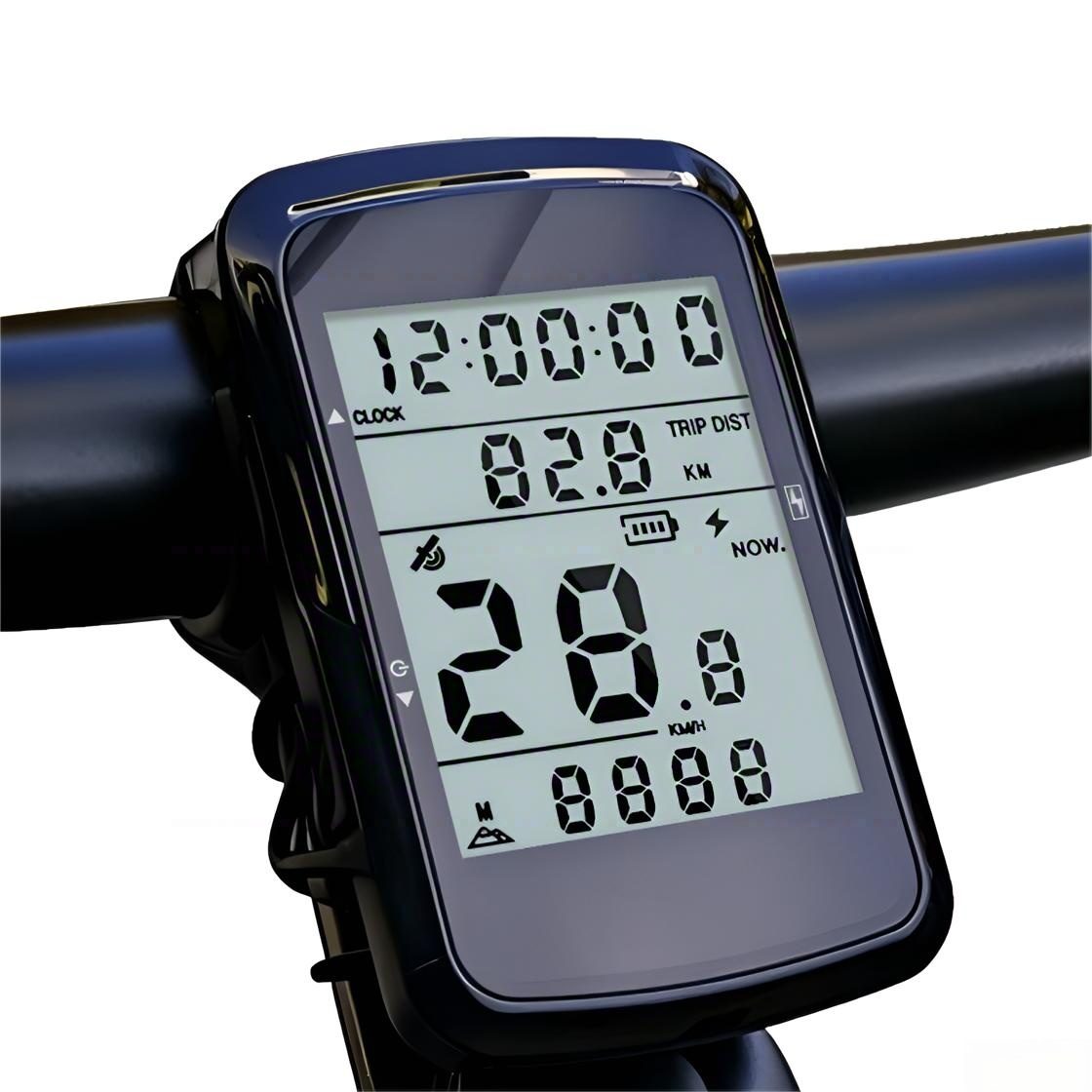 Toomoke Fahrradcomputer Fahrradcomputer 2,4 Zoll, kabelloser Fahrradtacho (Geschwindigkeits, Distanzanzeige, Hintergrundbeleuchtung), mit 1200mAh und LCD,USB-C Ladeanschluss